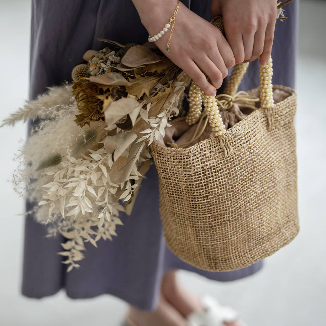 Pearl Handle Abaca Bag | PAVINE