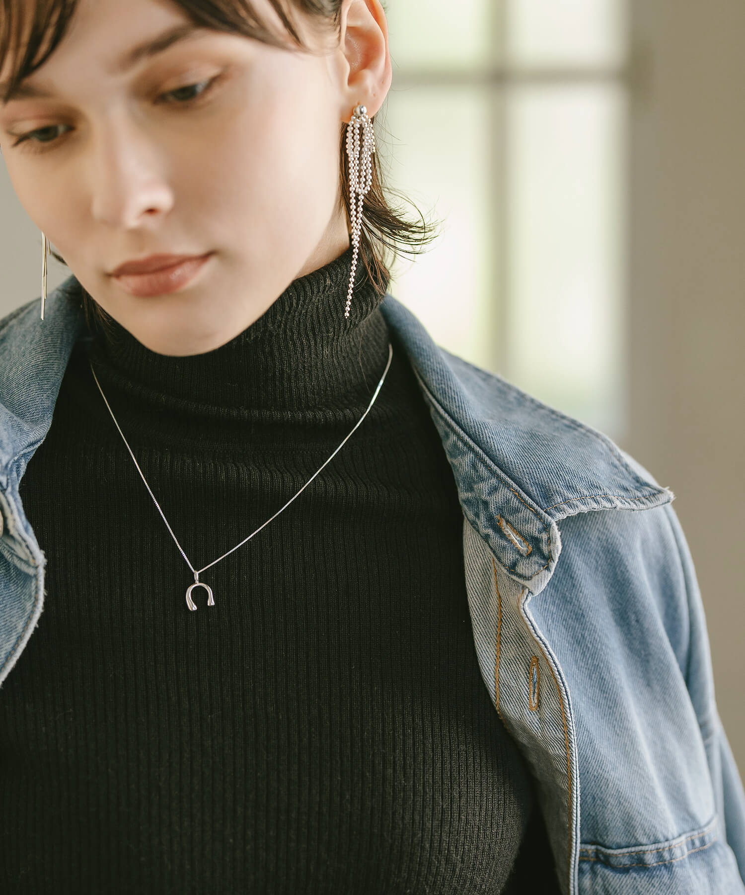 18K Gold Plated Sterling Silver Horseshoe Necklace | PEDOL