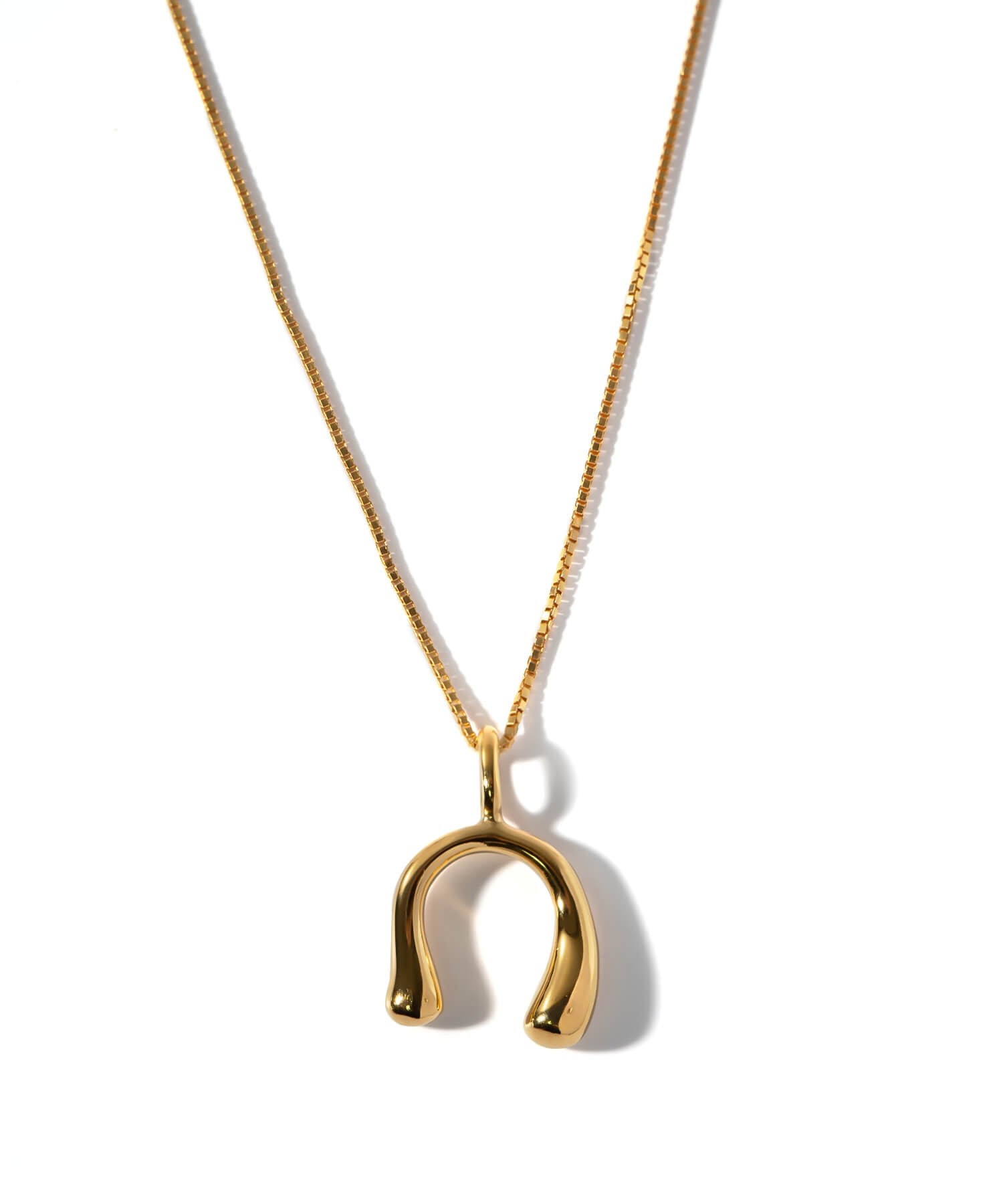 18K Gold Plated Sterling Silver Horseshoe Necklace | PEDOL