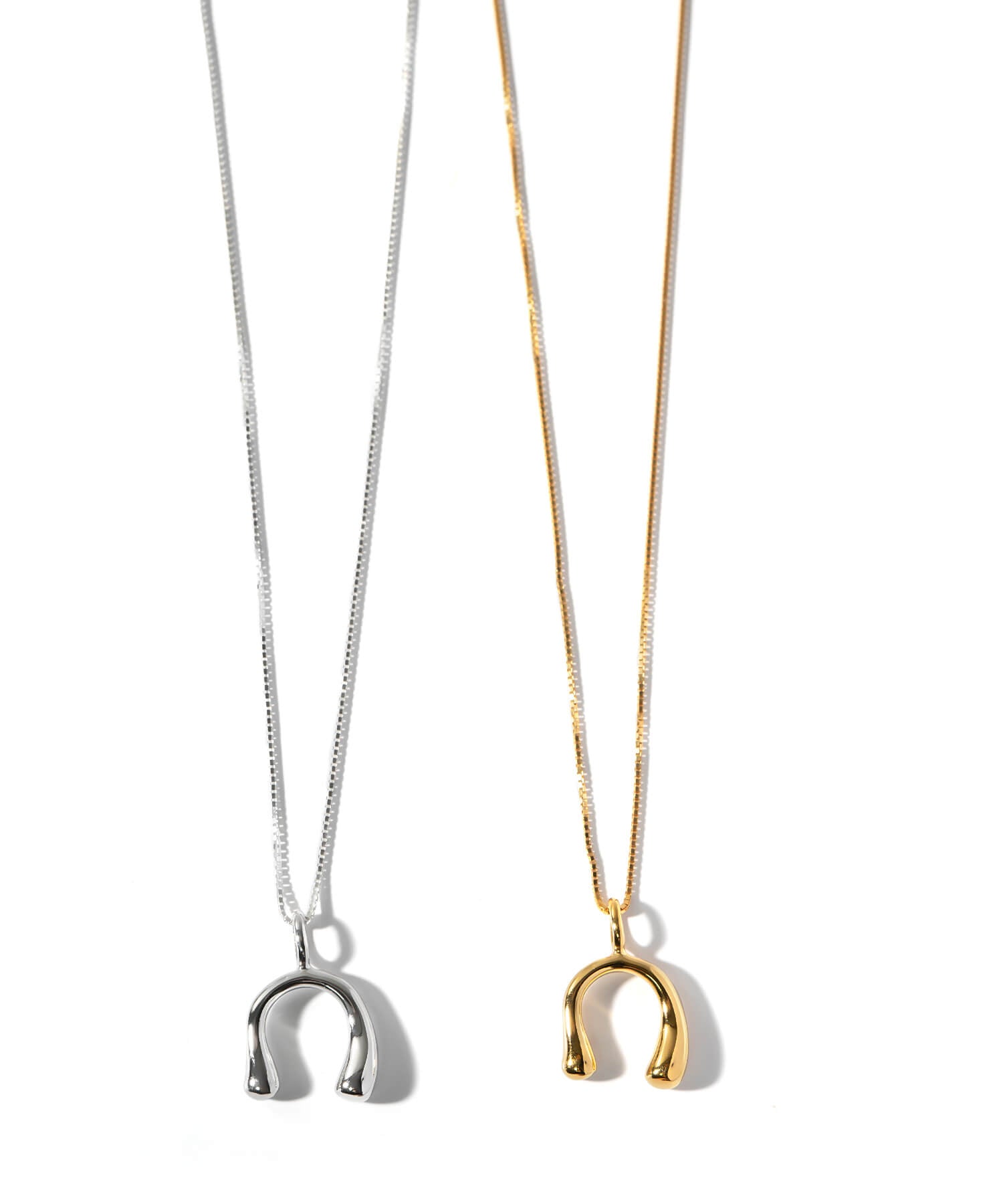 18K Gold Plated Sterling Silver Horseshoe Necklace | PEDOL