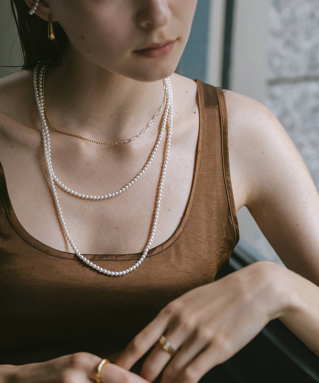 Freshwater Pearl Long Necklace | PERLE-LODIA