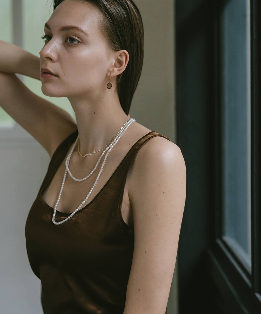Freshwater Pearl Long Necklace | PERLE-LODIA
