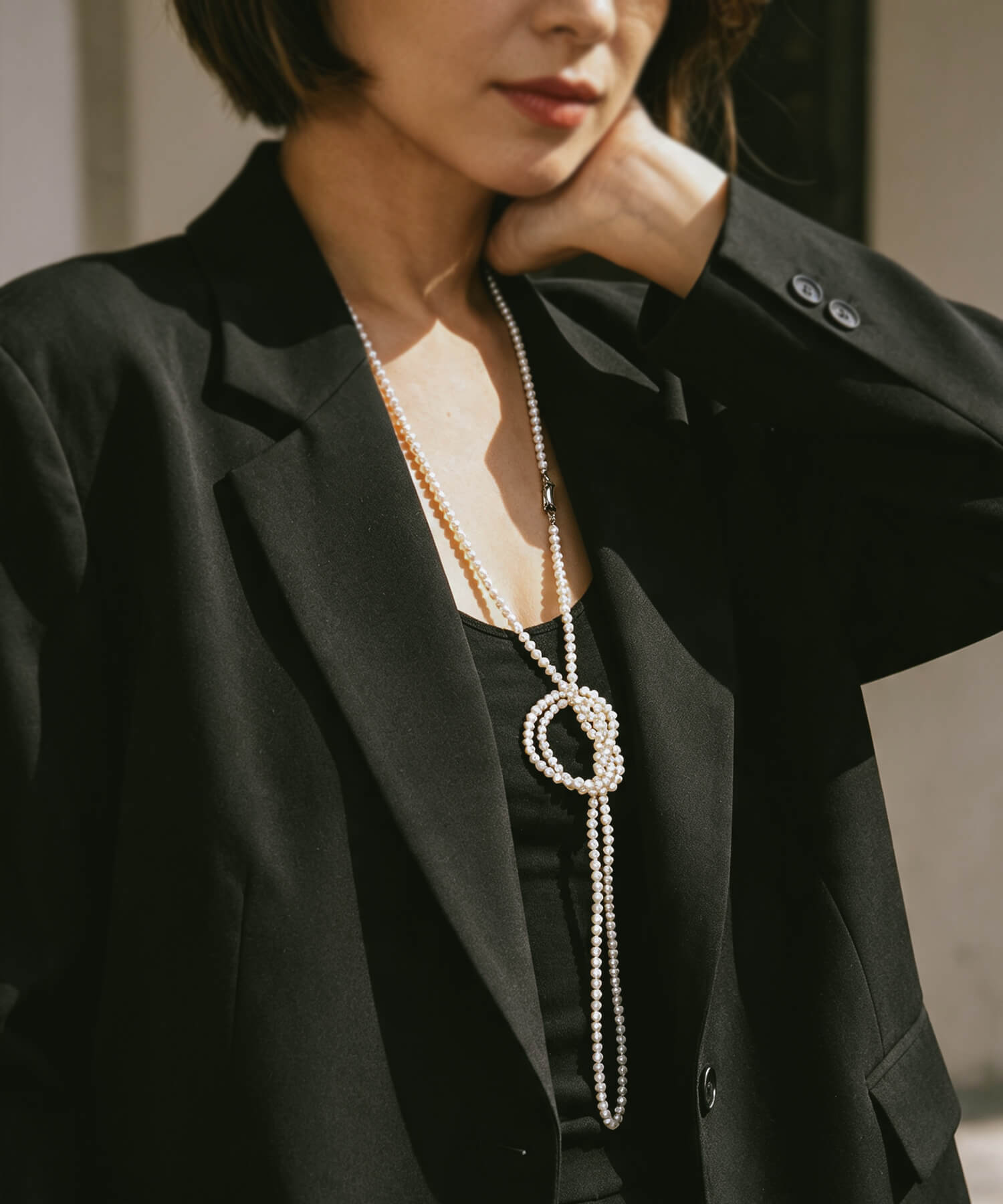Freshwater Pearl Long Necklace | PERLE-LODIA