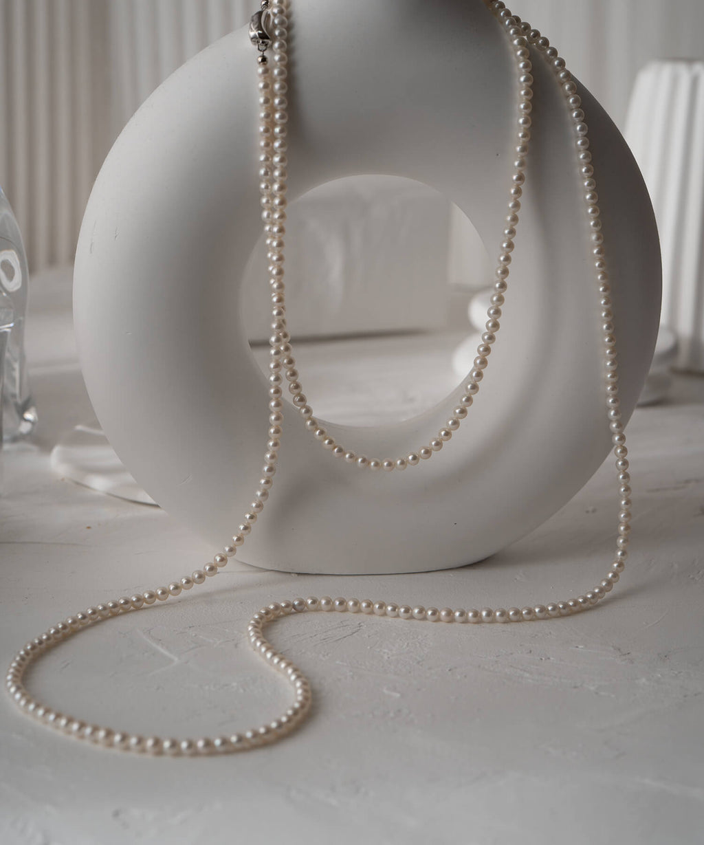 Freshwater Pearl Long Necklace | PERLE-LODIA