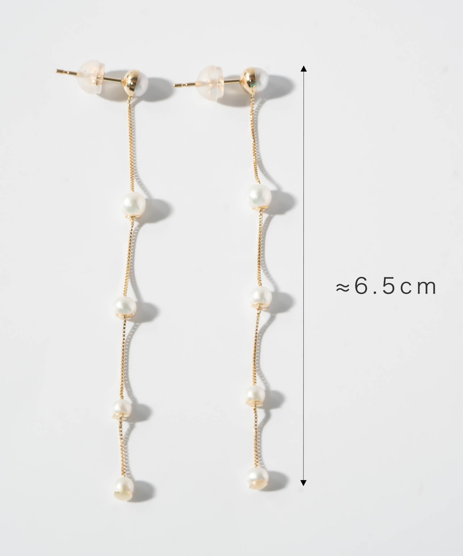 10K Gold Pearl Dangle Threader Earrings | PERLE-QUINT