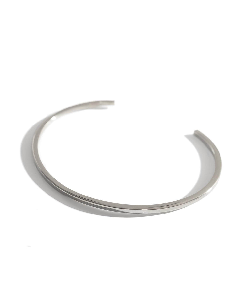18K Gold Plated Sterling Silver Elegant Slim Plane Bangle | PIANTA