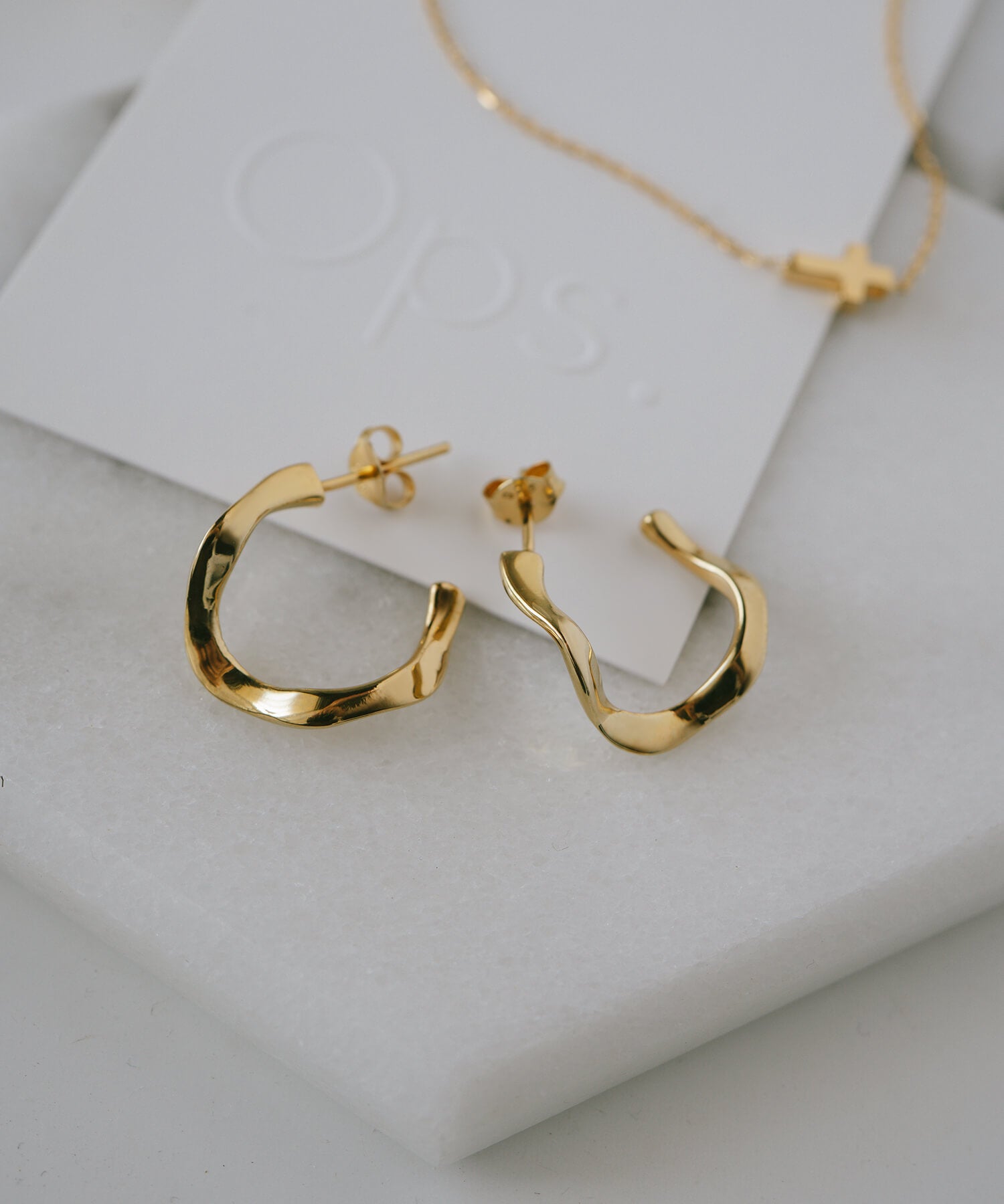 925 Sterling Silver Ripple Drop Earrings | PIELE