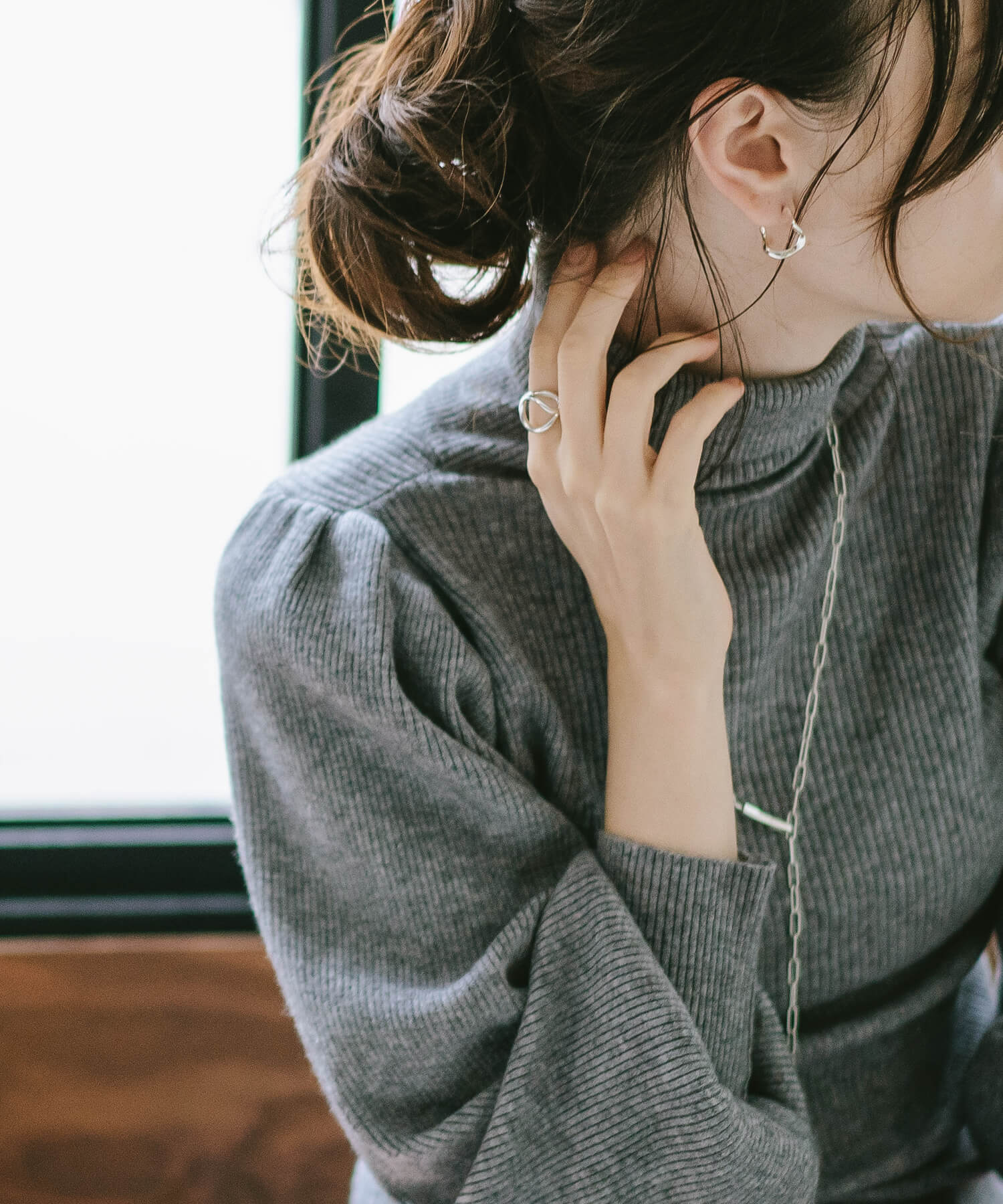 925 Sterling Silver Ripple Drop Earrings | PIELE