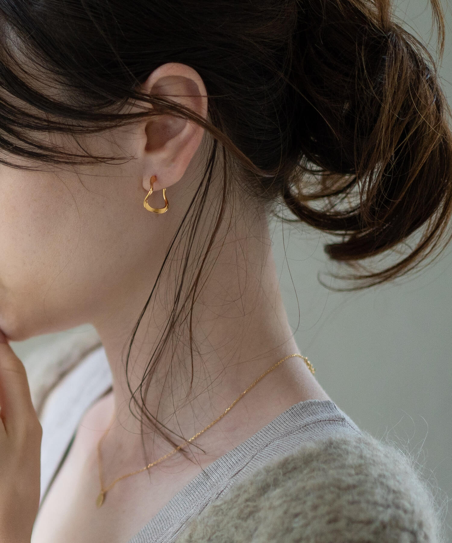925 Sterling Silver Ripple Drop Earrings | PIELE