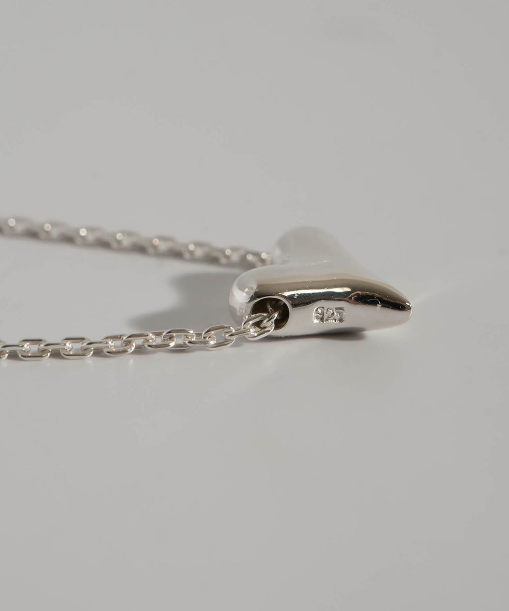 925 Sterling Silver Asymmetric Heart Necklace | PALNE