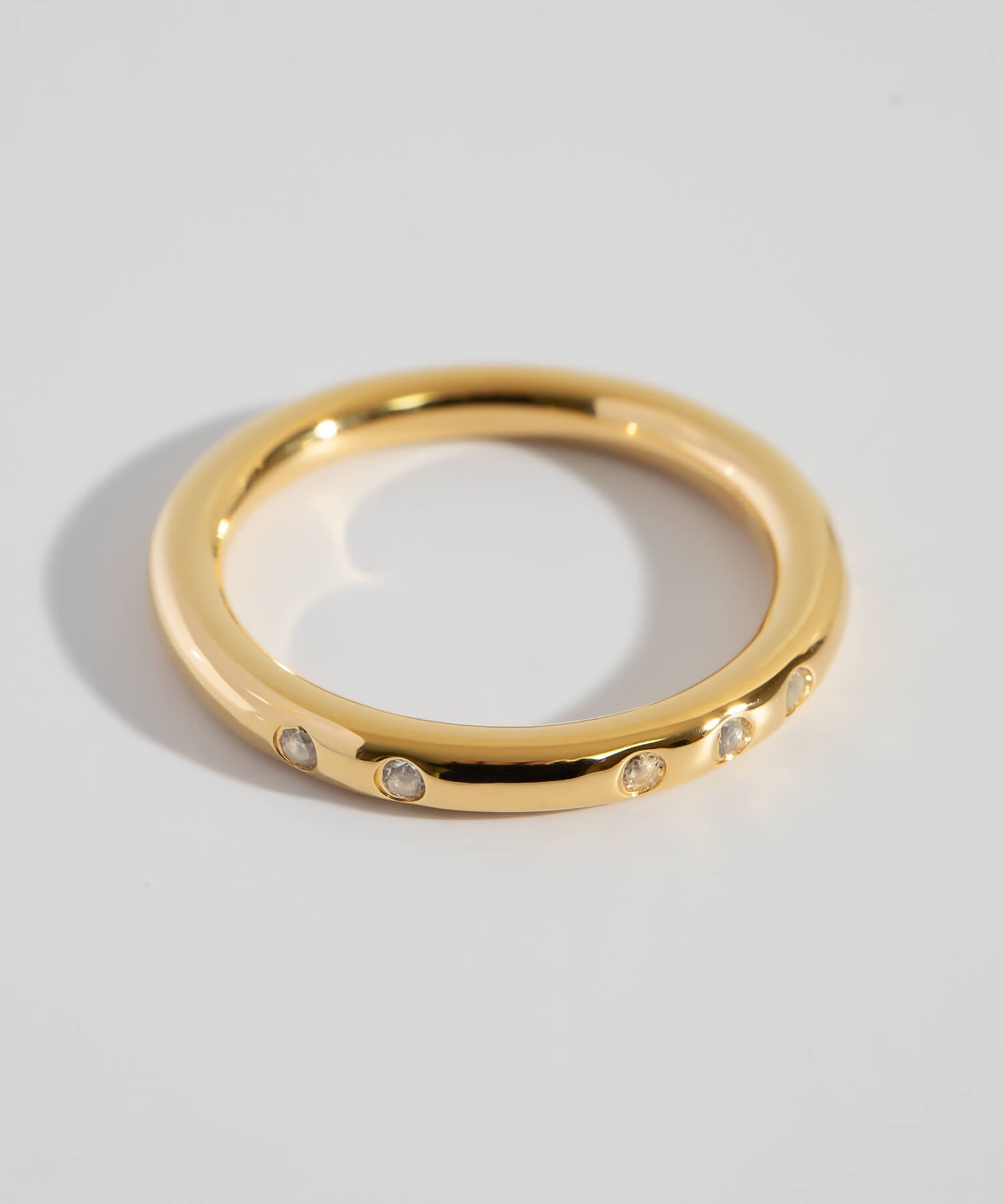 White Topaz Round Ring | PRABAH