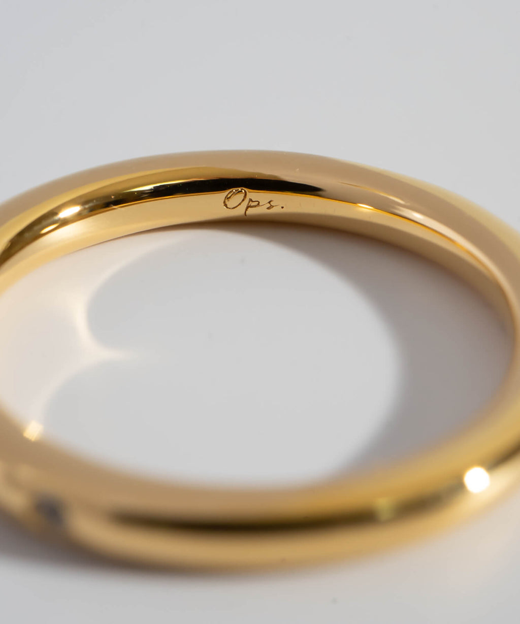 White Topaz Round Ring | PRABAH
