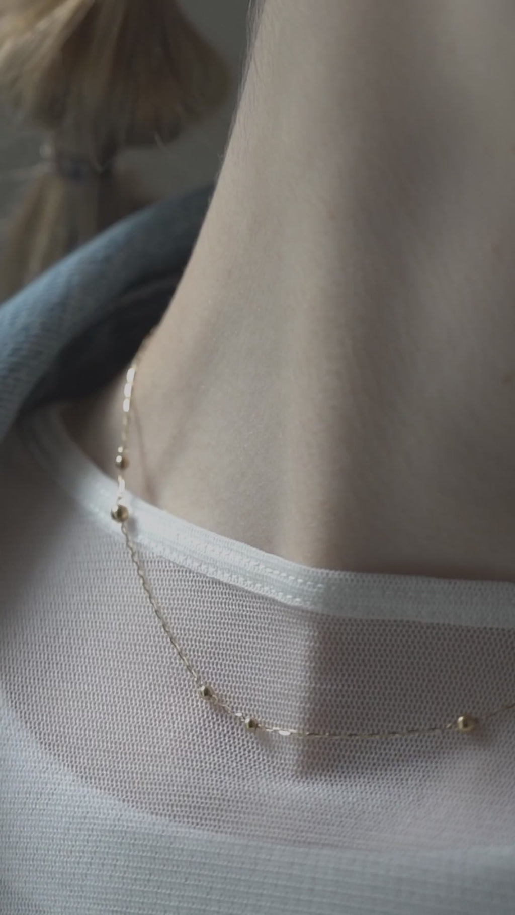 18K Gold Ball Chain Necklace | ARIADNE-ORBIS