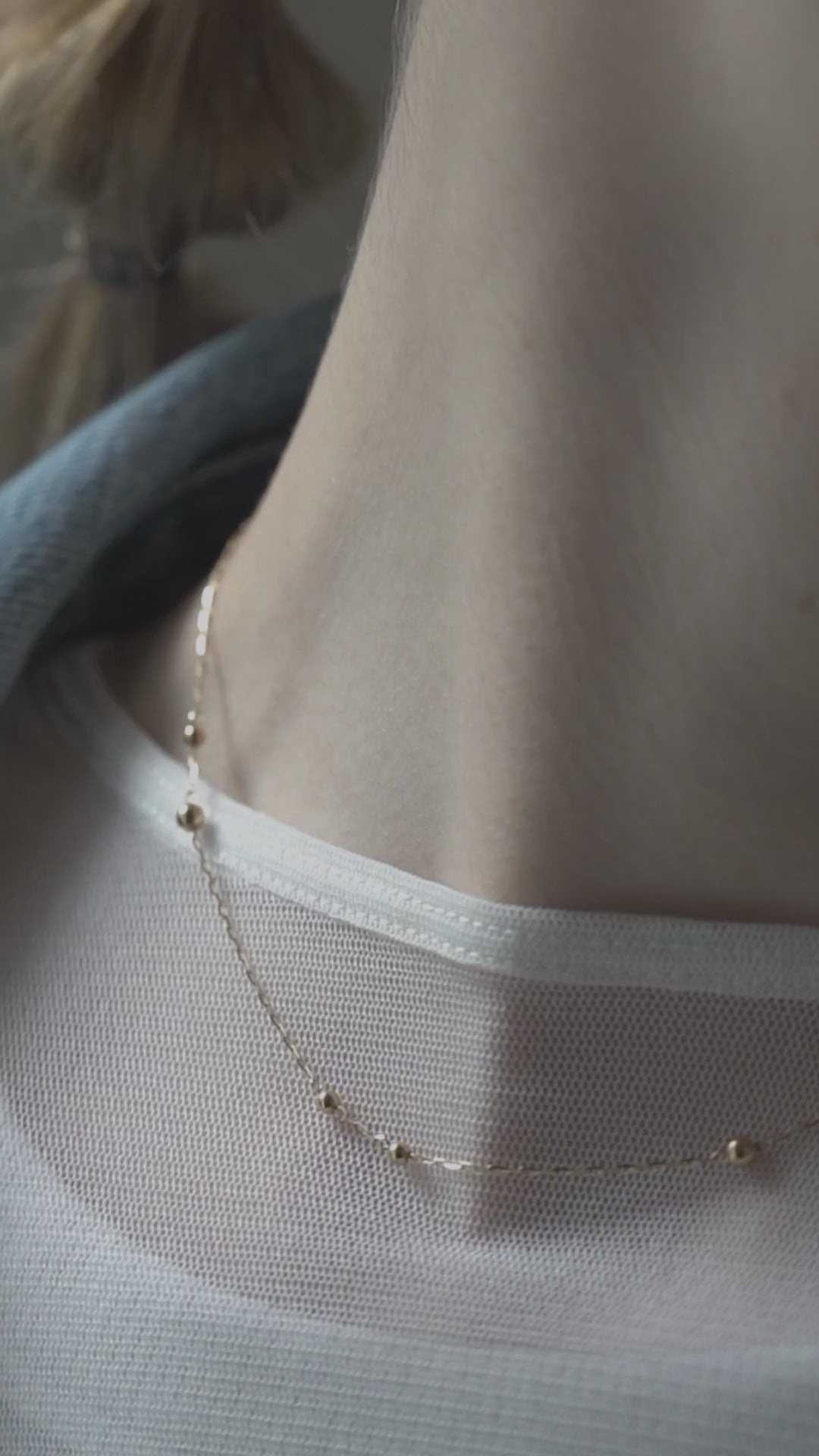 18K Gold Ball Chain Necklace | ARIADNE-ORBIS