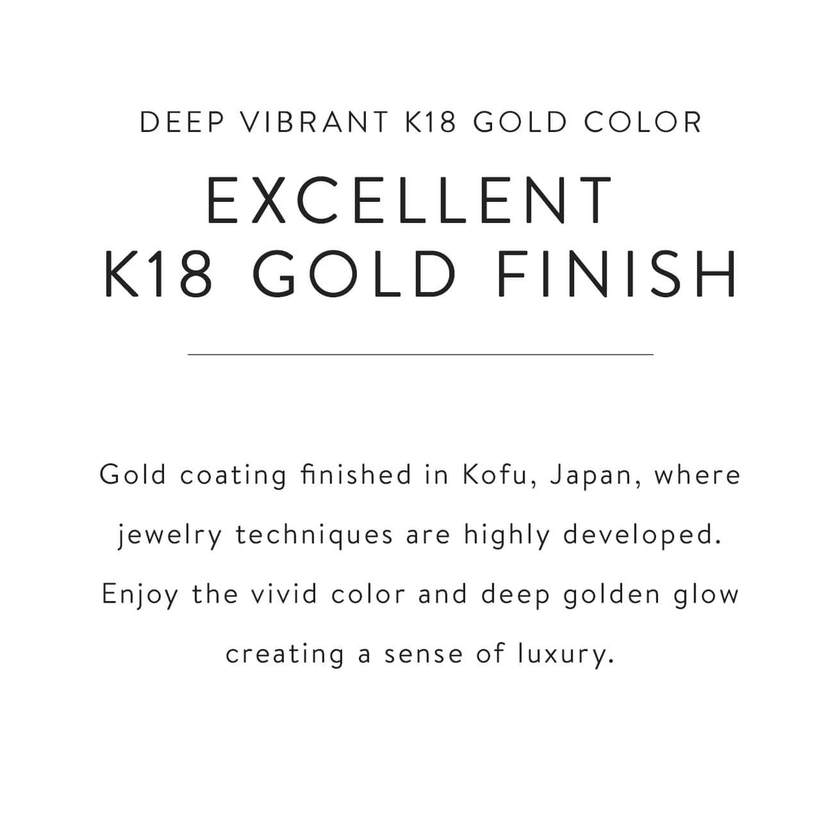 18K gold plating quality badge