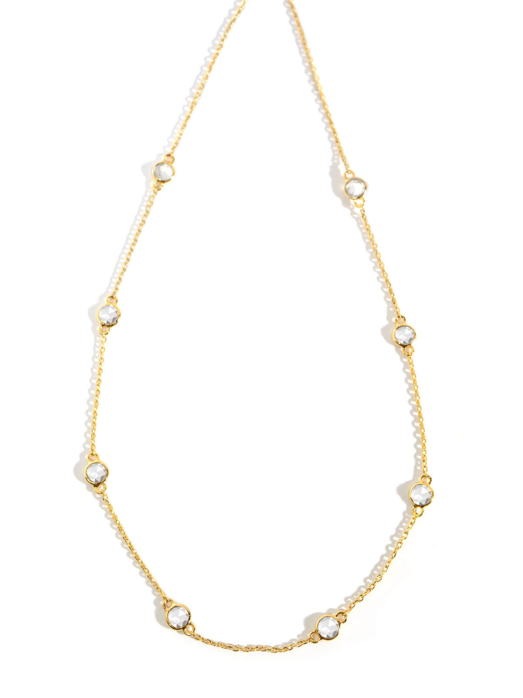 18K Gold Plated Sterling Silver Dewline Choker Necklace | QUINELLE