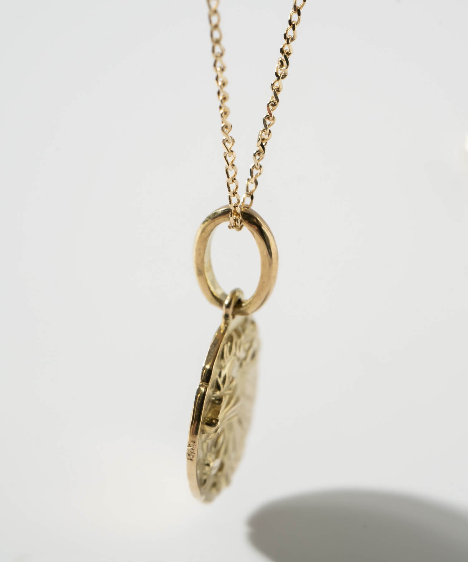 10K Gold Ancient Lion Coin Necklace | RAFOLIO-LEONE