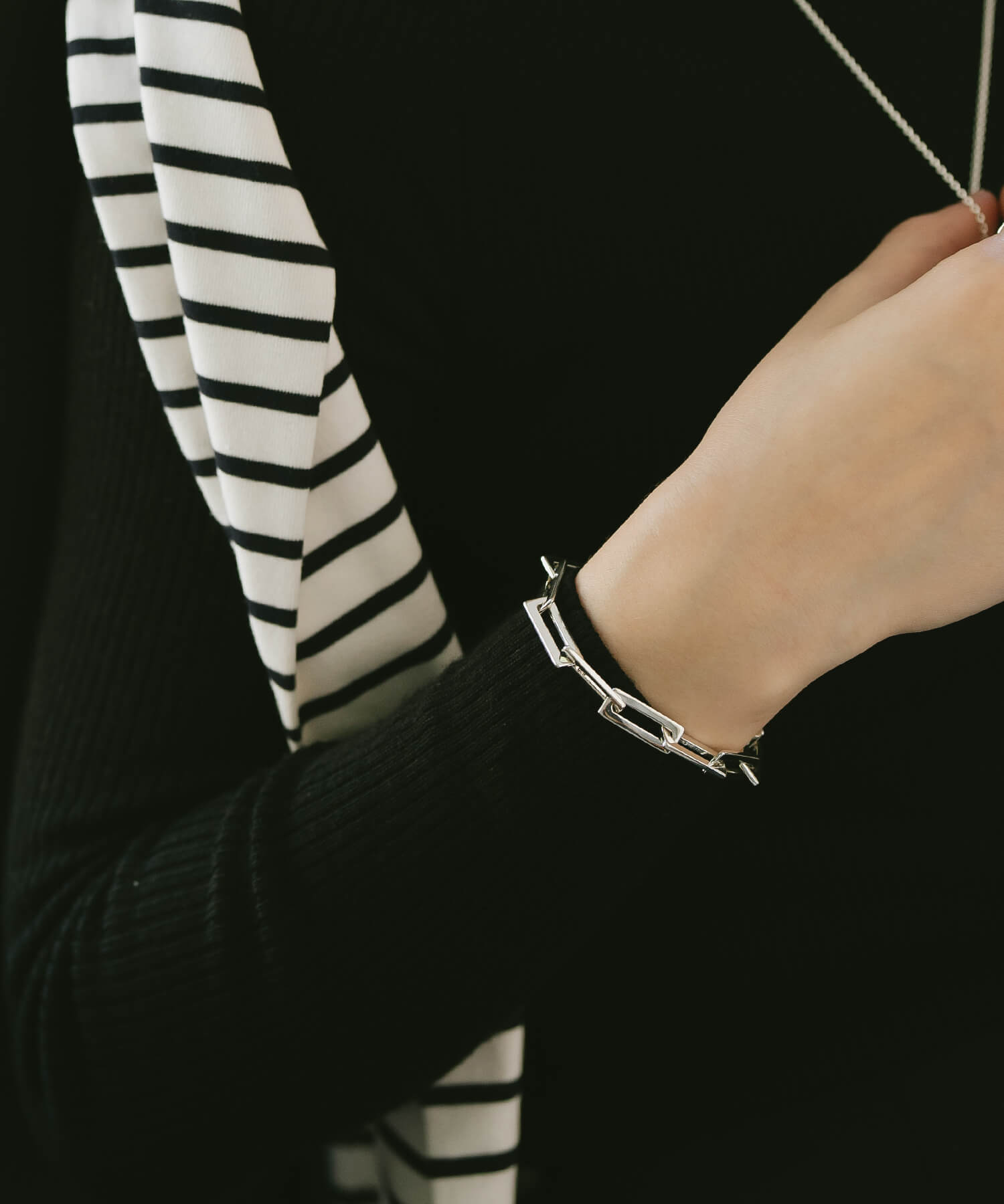 18K Gold Plated Sterling Silver Block Chain Bracelet | RECTANA