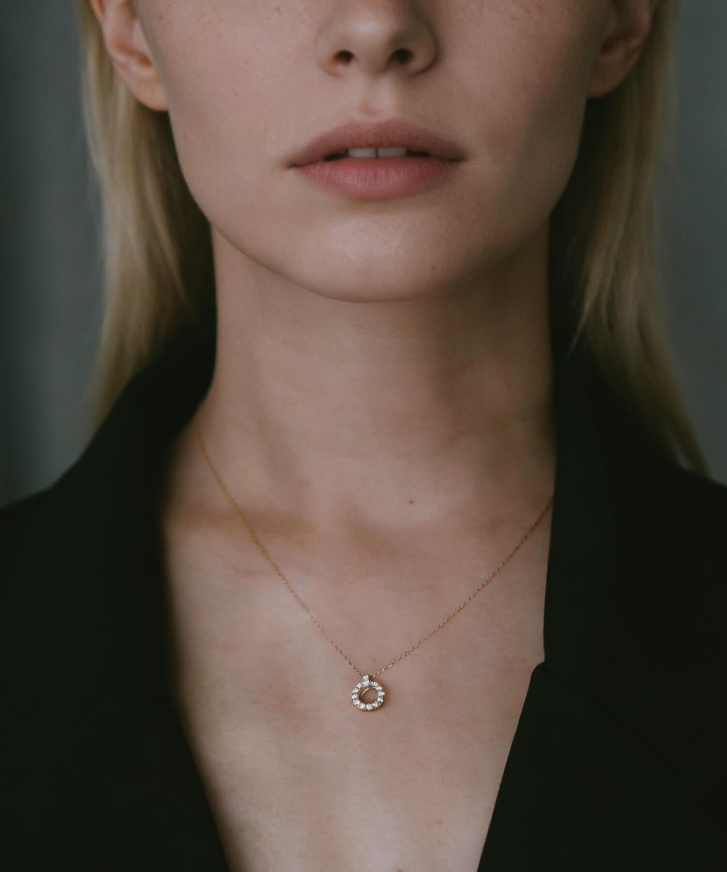 Halo Diamond Necklace | RONERI-NK