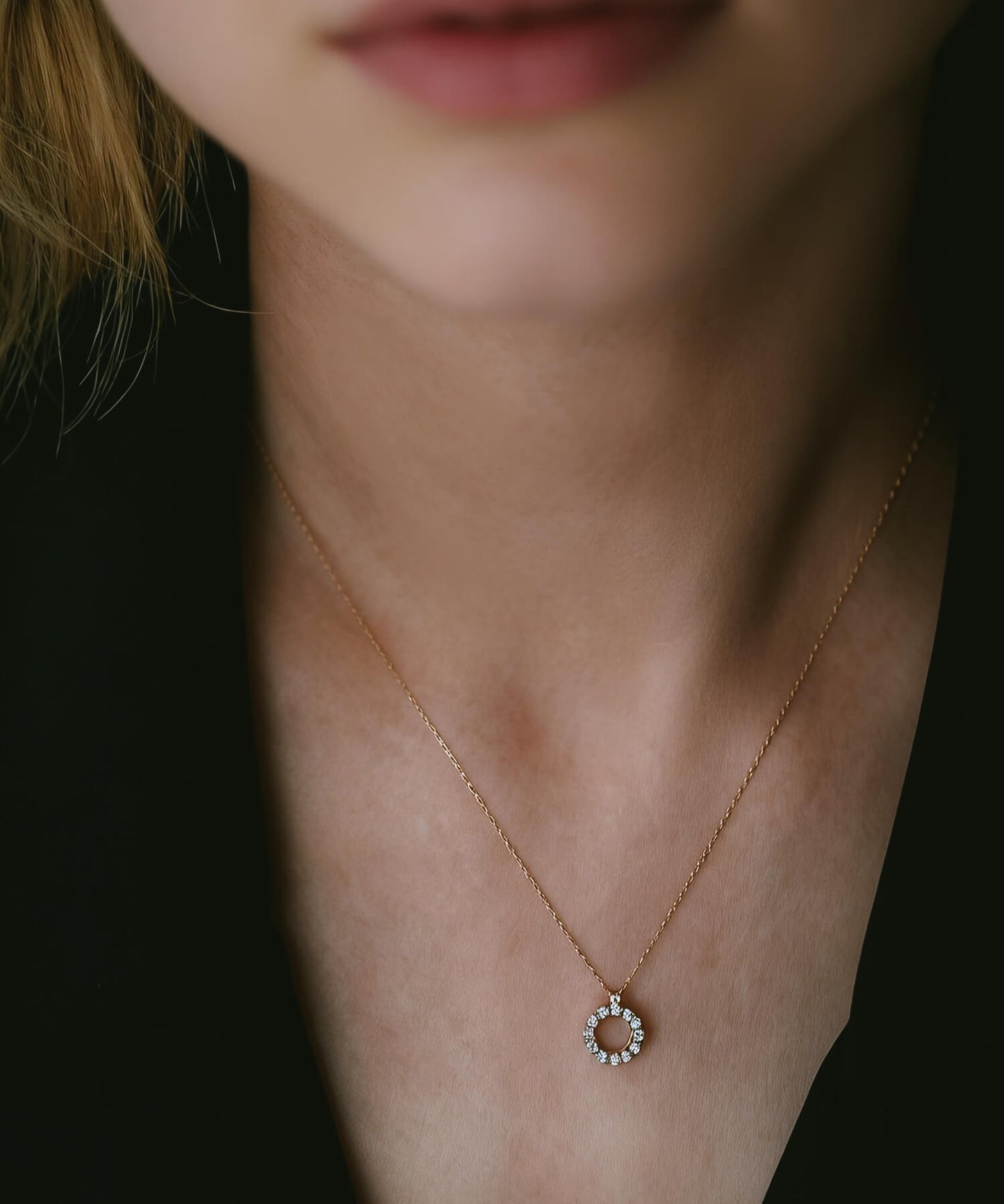 Halo Diamond Necklace | RONERI-NK