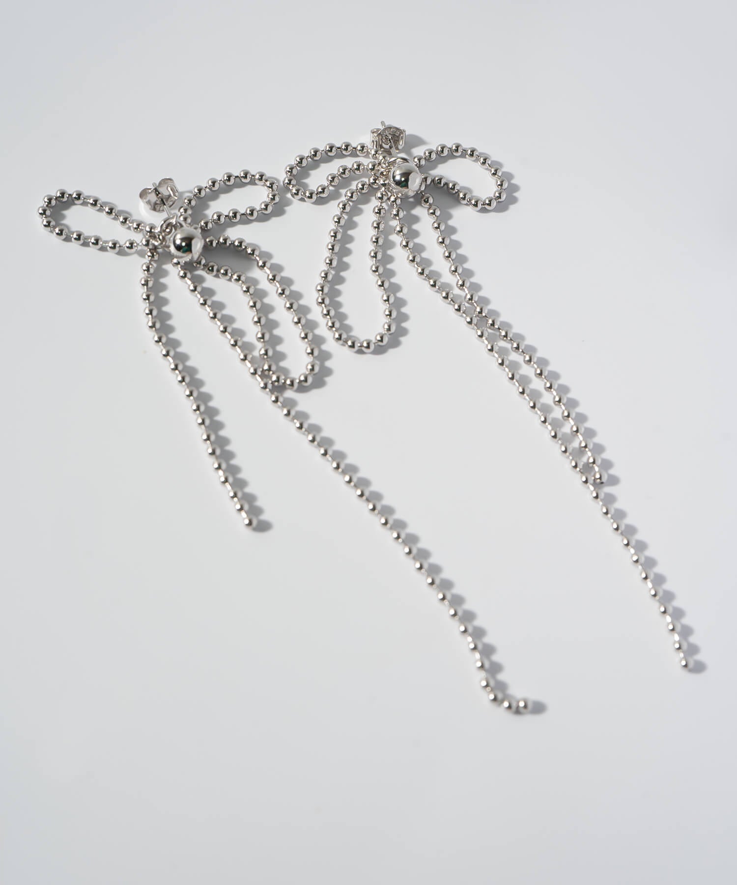 18K Gold Plated Sterling Silver Ball Chain Earrings | RUBAN
