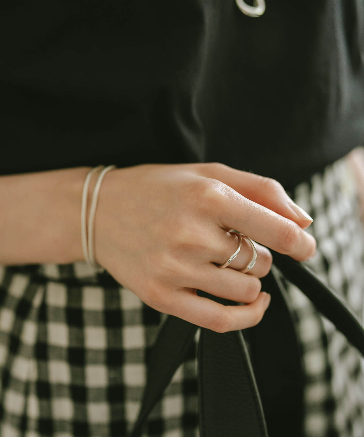 18K Gold Plated Sterling Silver Double Chevron Ring | GAVIOTA0BULKY