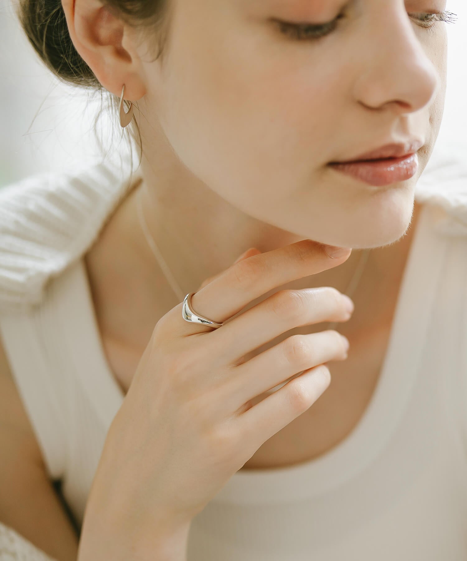 18K Gold Plated Sterling Silver Plump Wedge Ring | NERO SILVER WEDGE