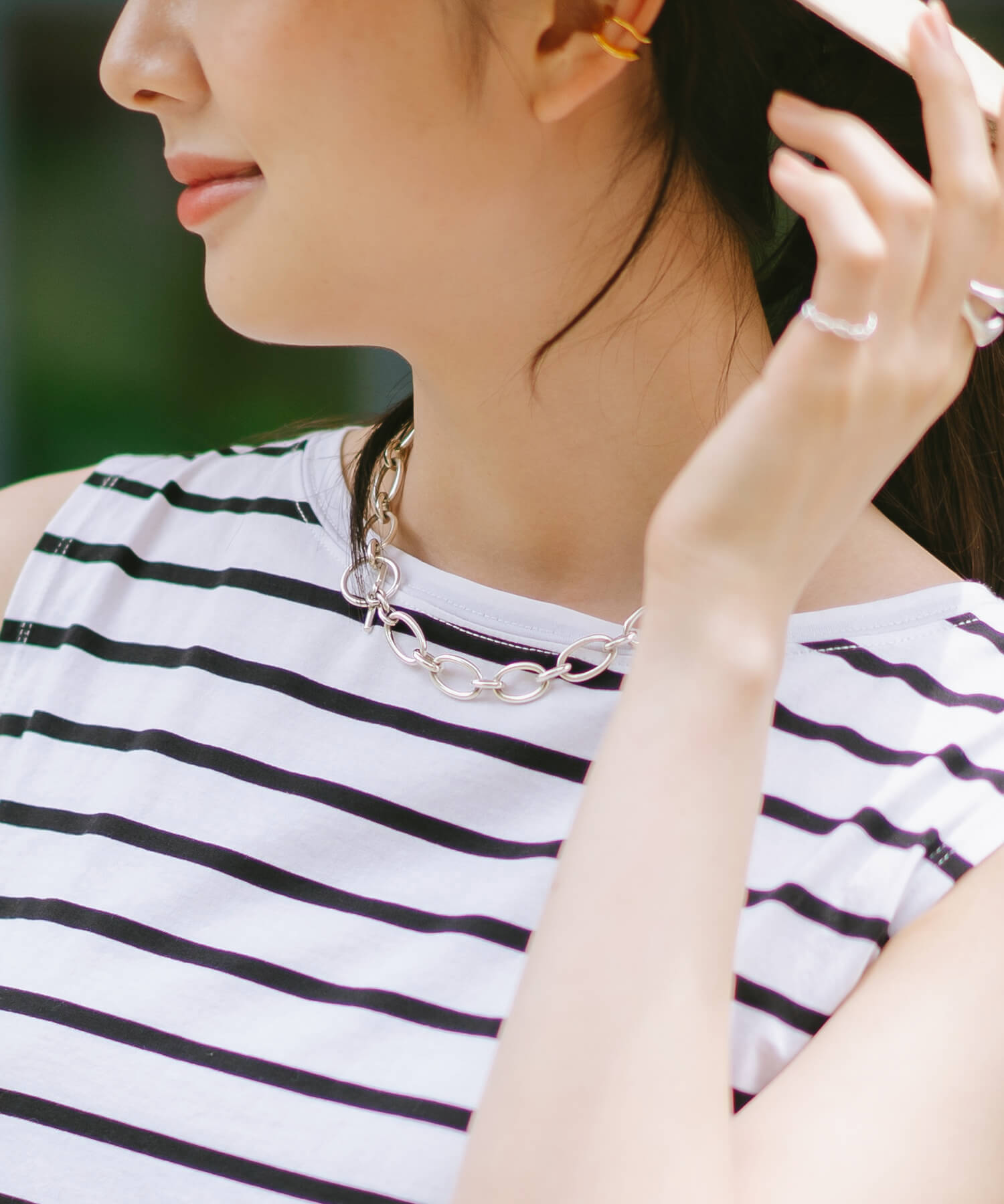 18K Gold Plated Sterling Silver Chunky Chain Choker | CARCHE