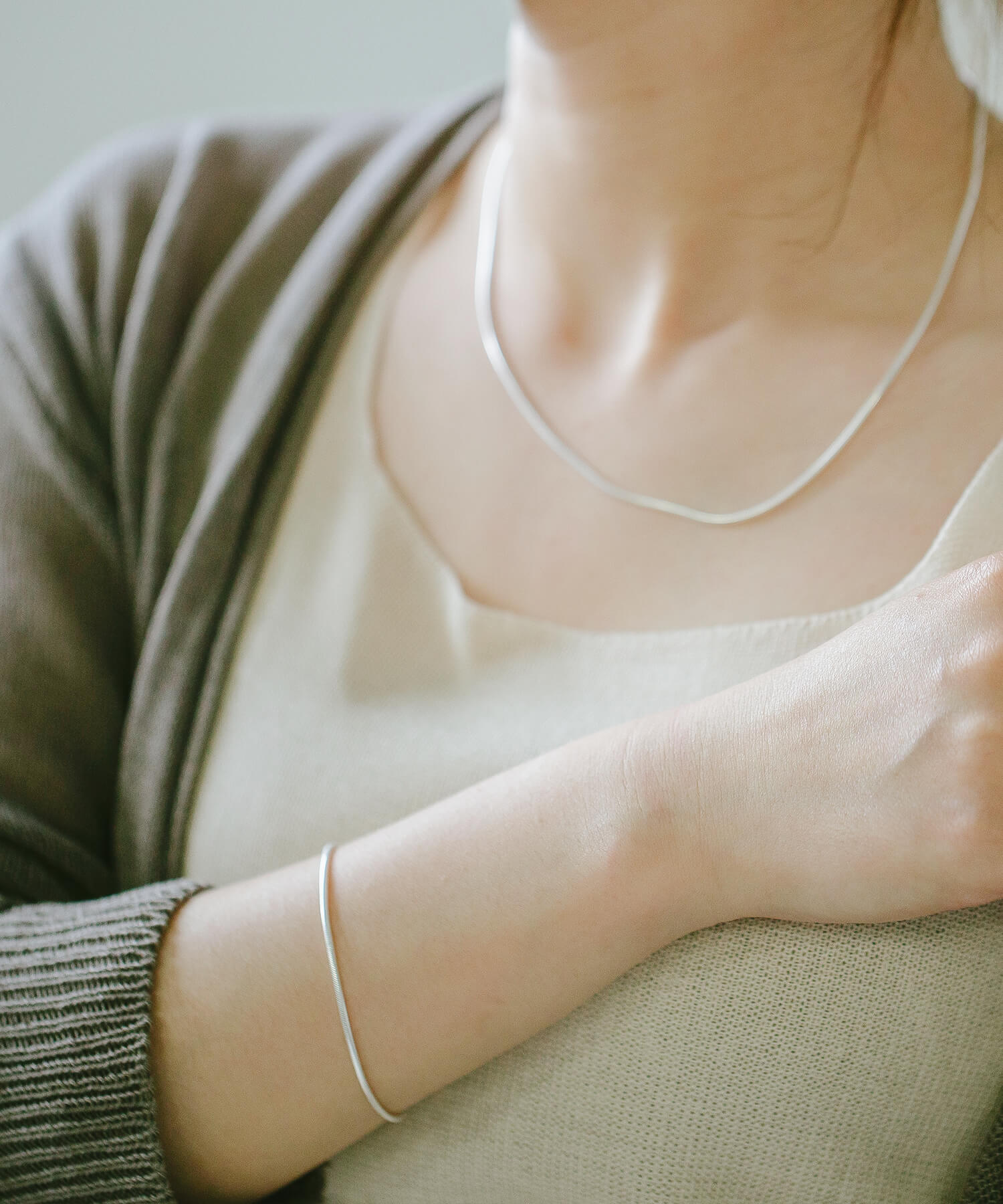 18K Gold Plated Sterling Silver Snake Chain Bracelet | VENEC-BR