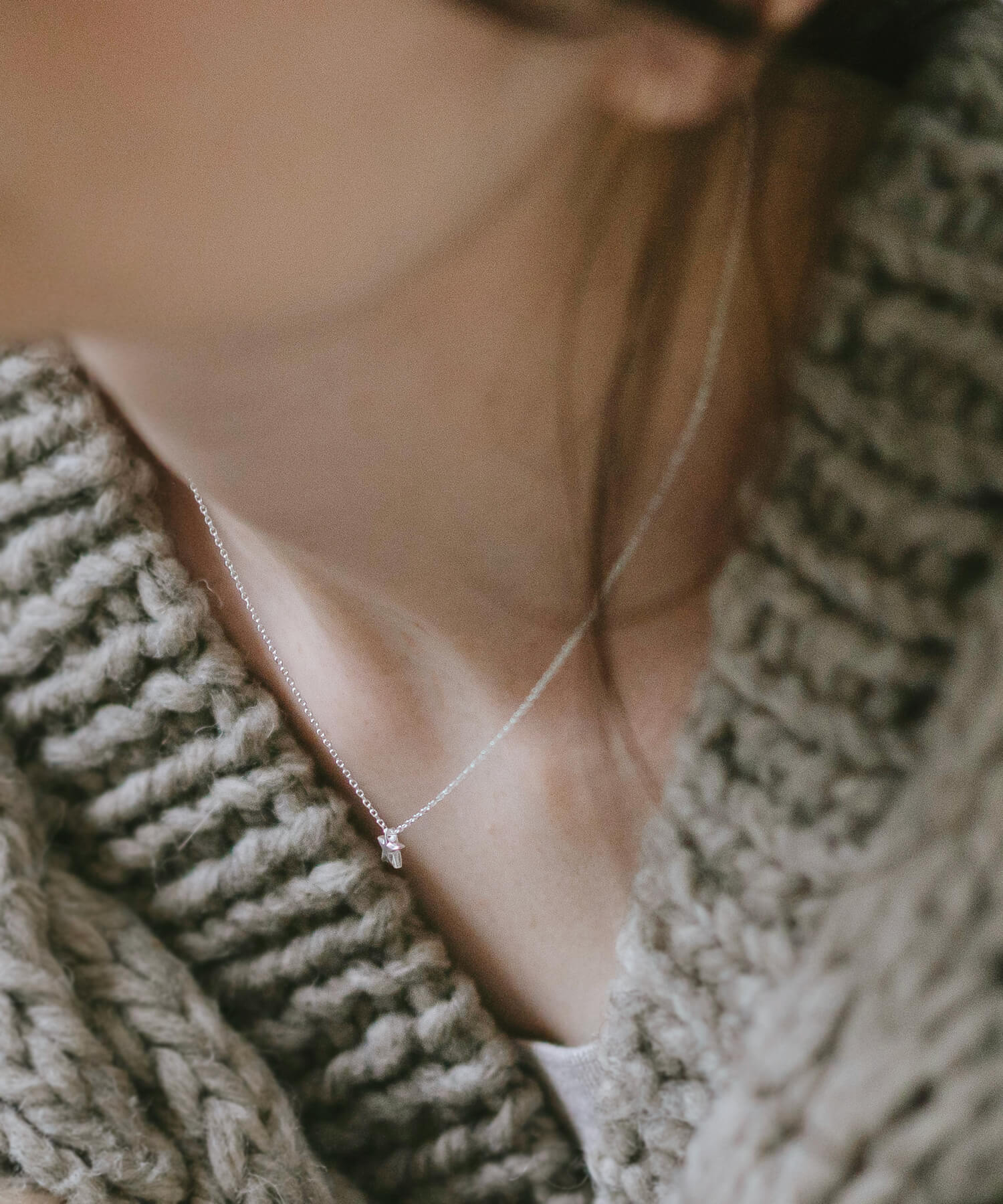 18K Gold Plated Sterling Silver Tiny Star Necklace | ZIRKA