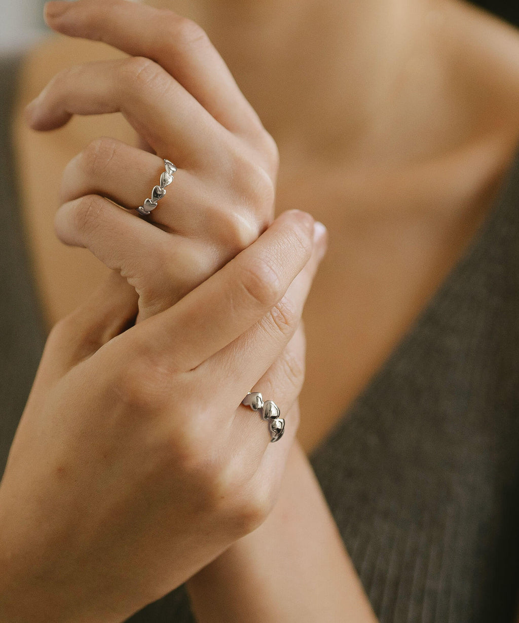 Plump Heart Link Ring | SYDAN-ALT