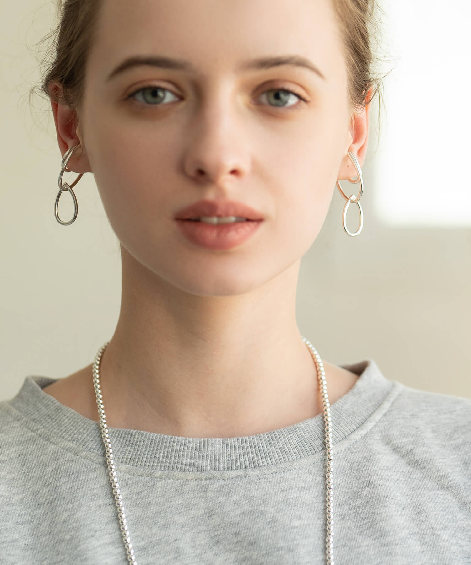 18K Gold Plated Sterling Silver Dangle Drop Charm Earcuff | LOITSU