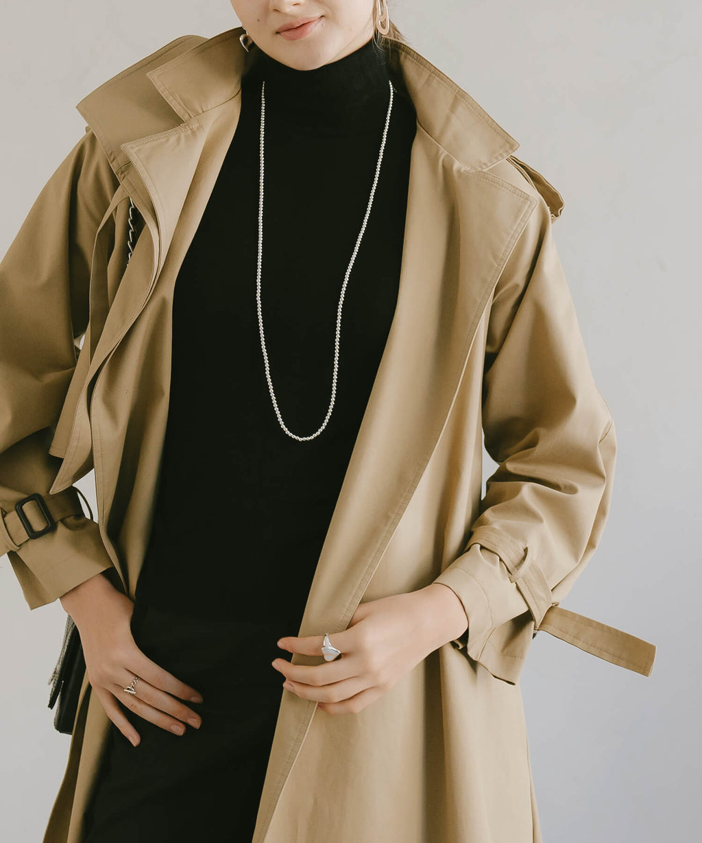 925 Sterling Silver Ball Chain Extra Long Necklace | PALMYLA LONG