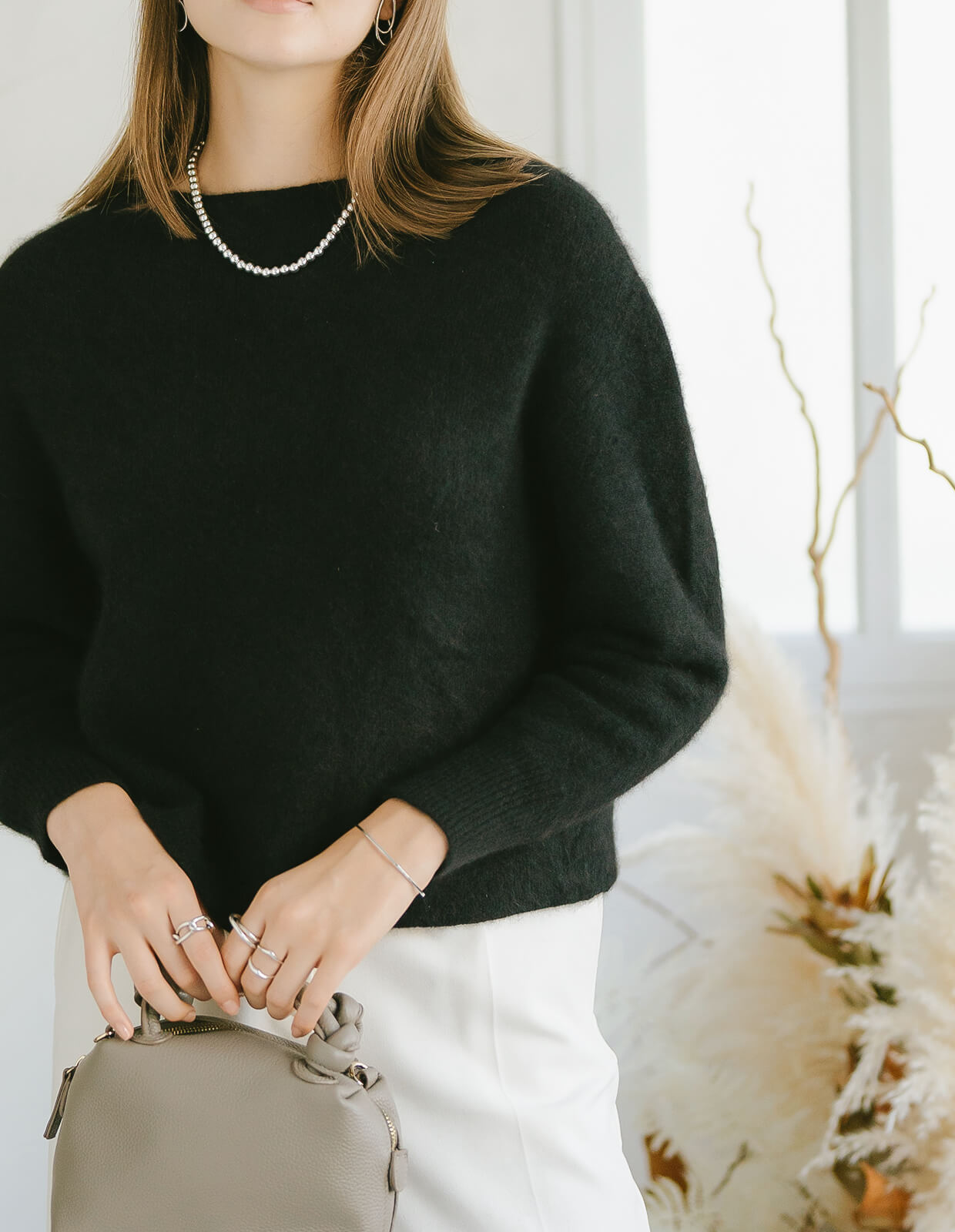 925 Sterling Silver Ball Chain Necklace | PALMYLA SHORT