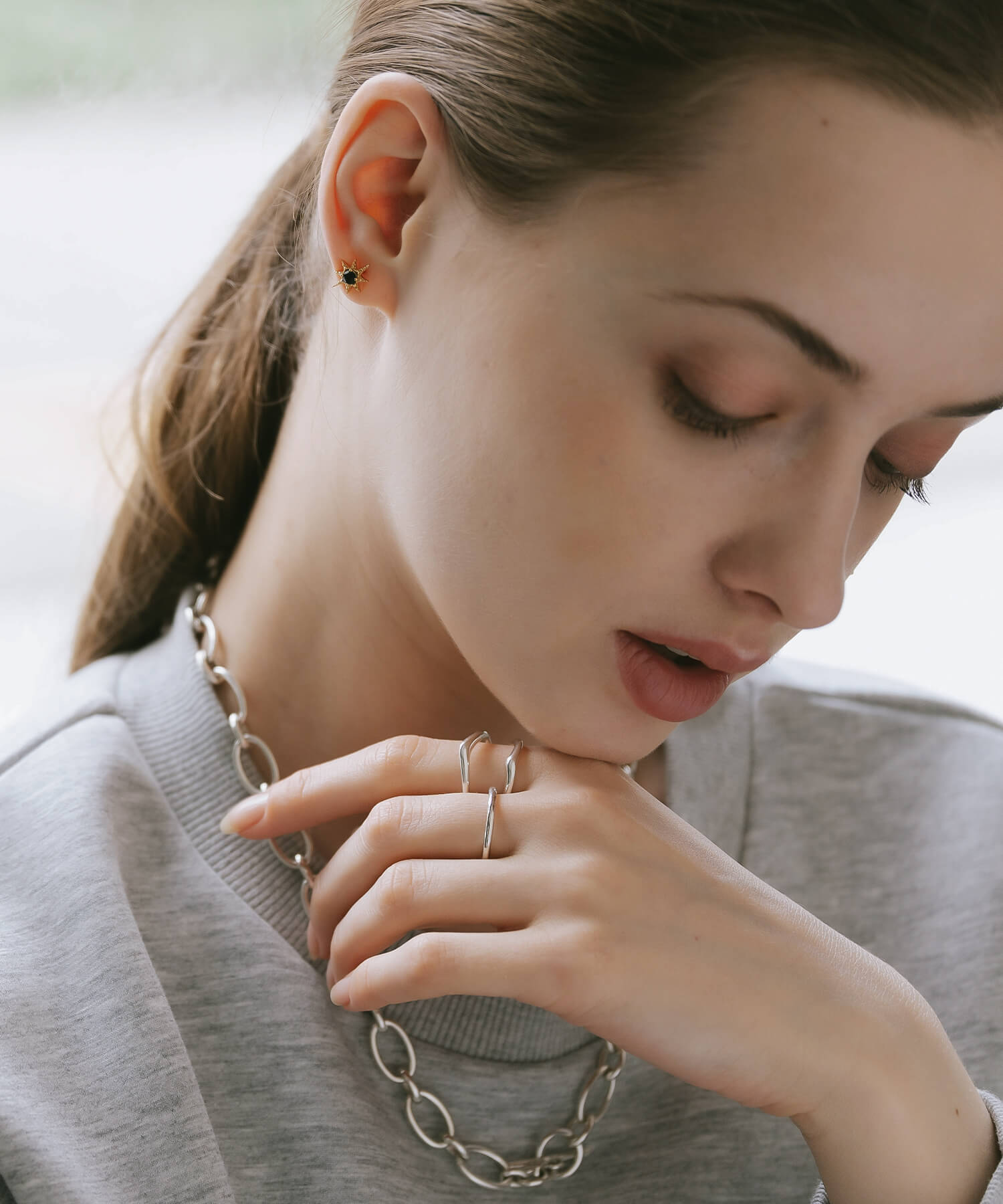 18K Gold Plated Sterling Silver Starburst Elegance Earrings | SOLARIA