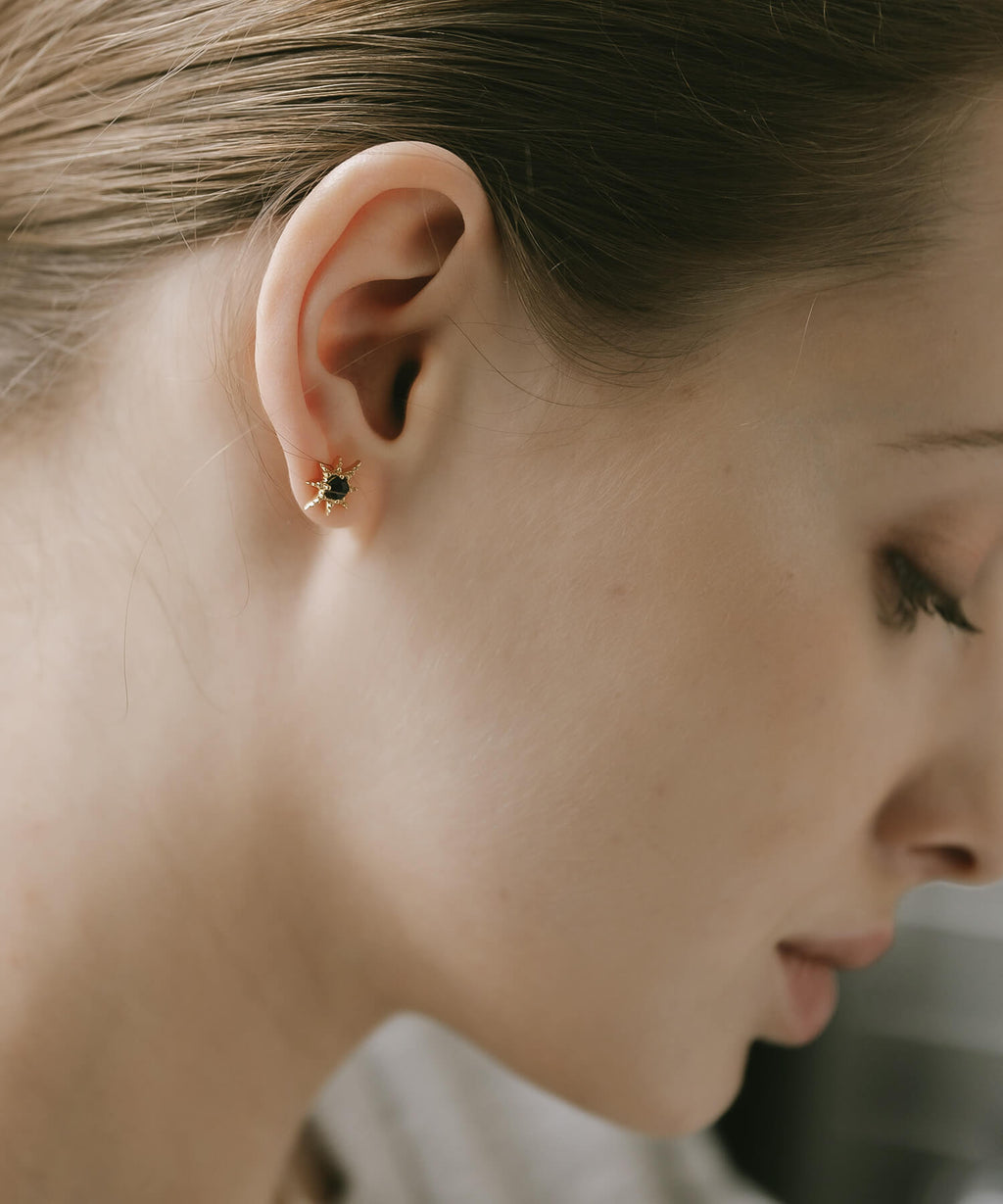 18K Gold Plated Sterling Silver Starburst Elegance Earrings | SOLARIA