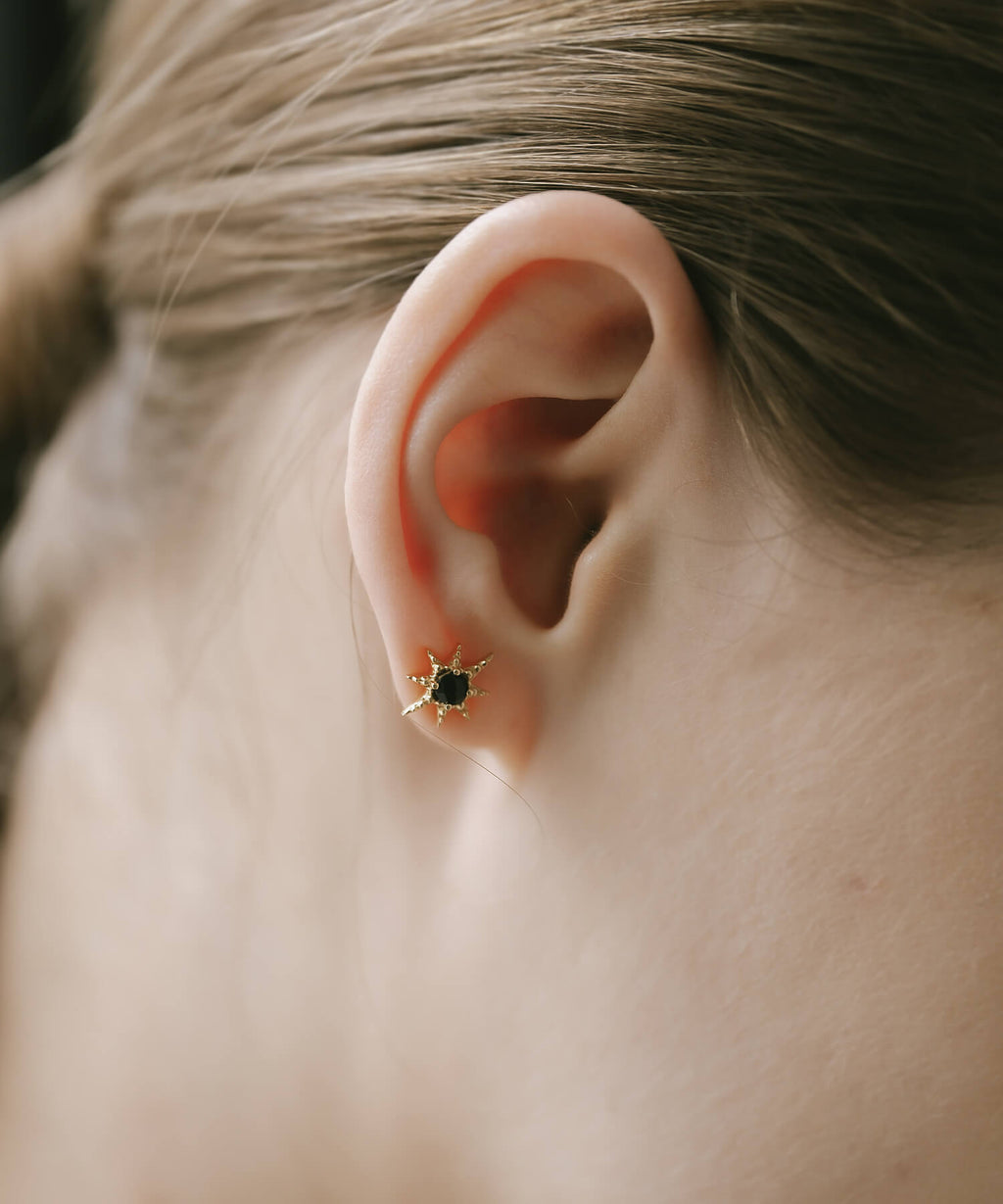 18K Gold Plated Sterling Silver Starburst Elegance Earrings | SOLARIA