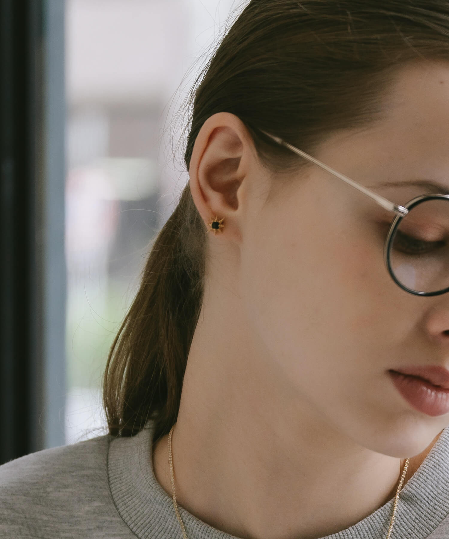 18K Gold Plated Sterling Silver Starburst Elegance Earrings | SOLARIA