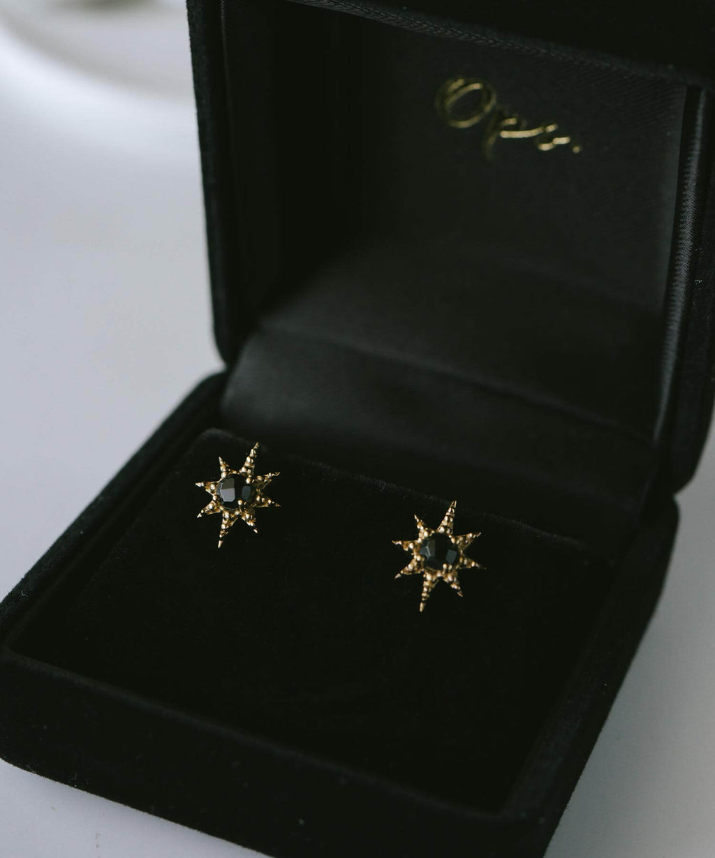 18K Gold Plated Sterling Silver Starburst Elegance Earrings | SOLARIA