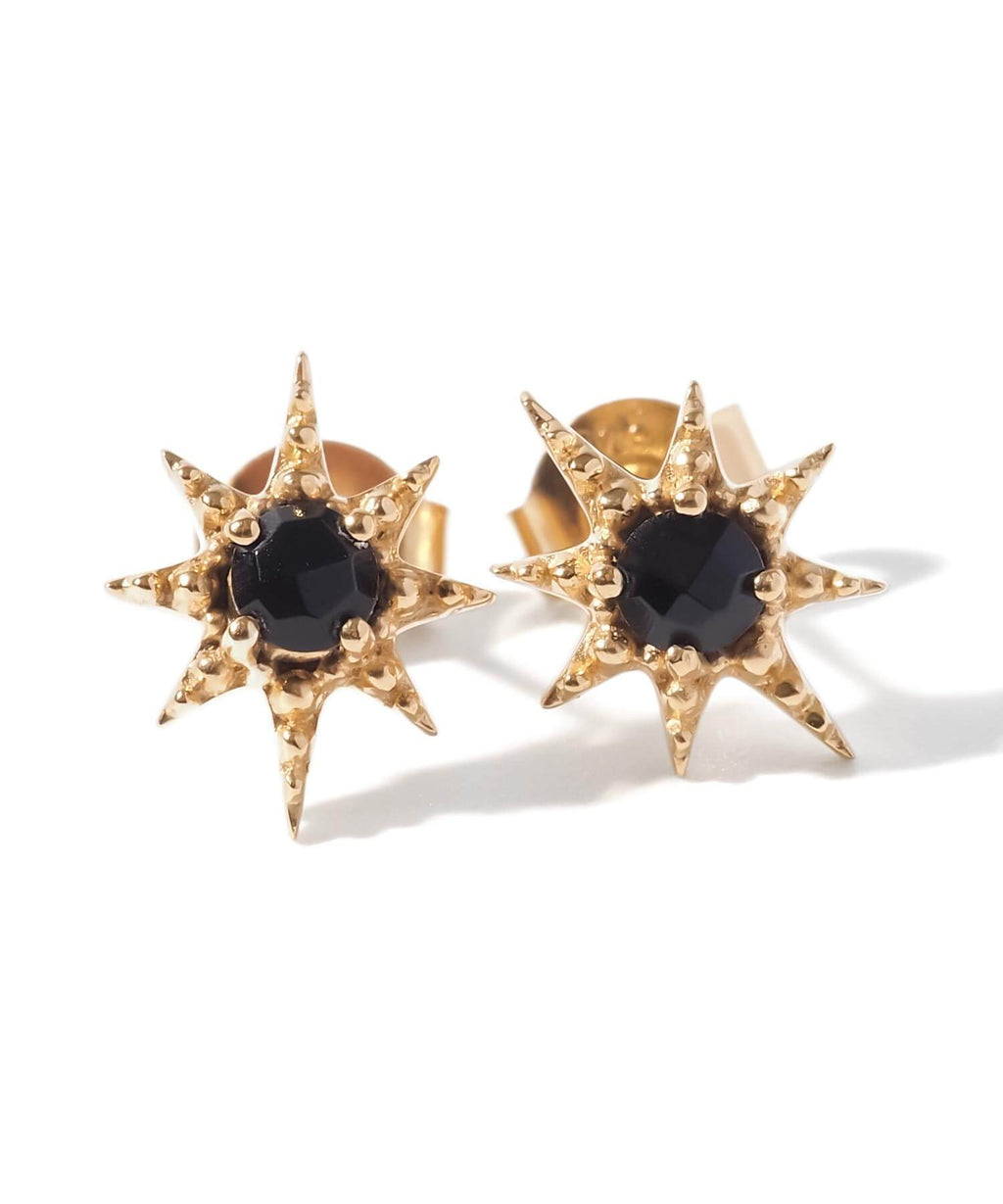 18K Gold Plated Sterling Silver Starburst Elegance Earrings | SOLARIA