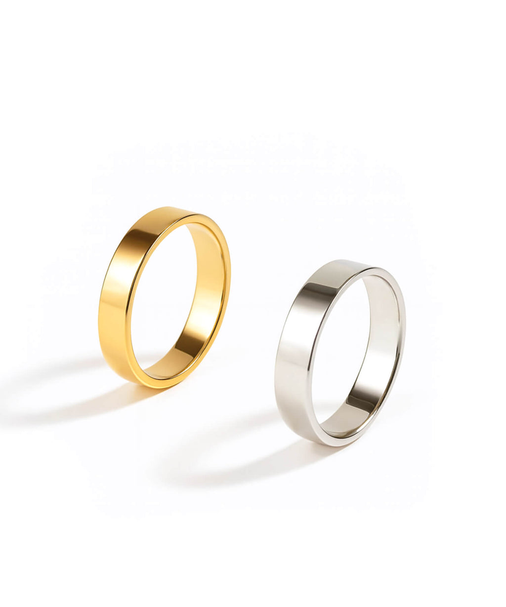 18K Gold Plated Sterling Silver 3mm Slim Ring | SOLONE-3MM