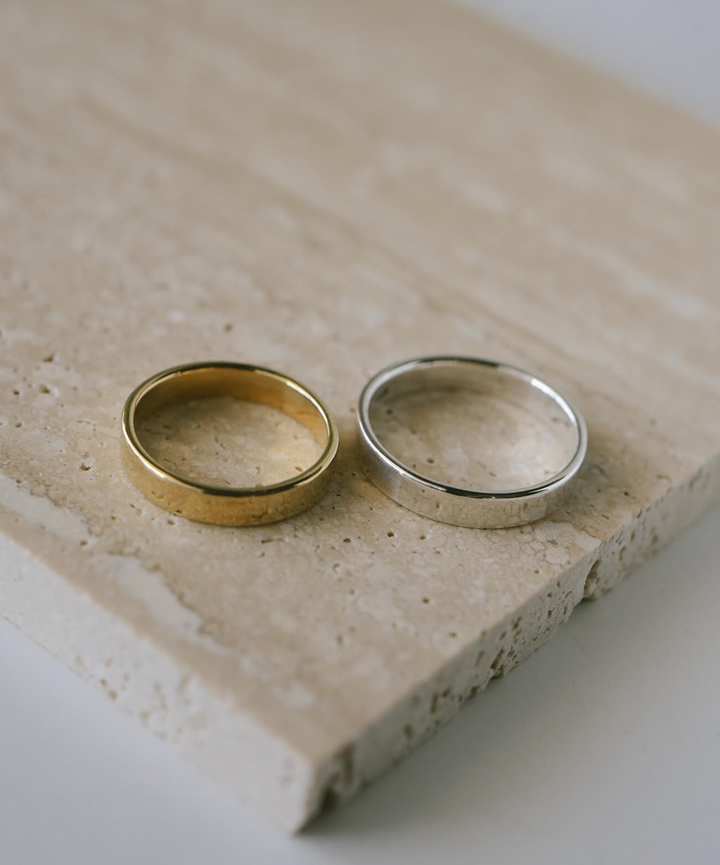 18K Gold Plated Sterling Silver 3mm Slim Ring | SOLONE-3MM