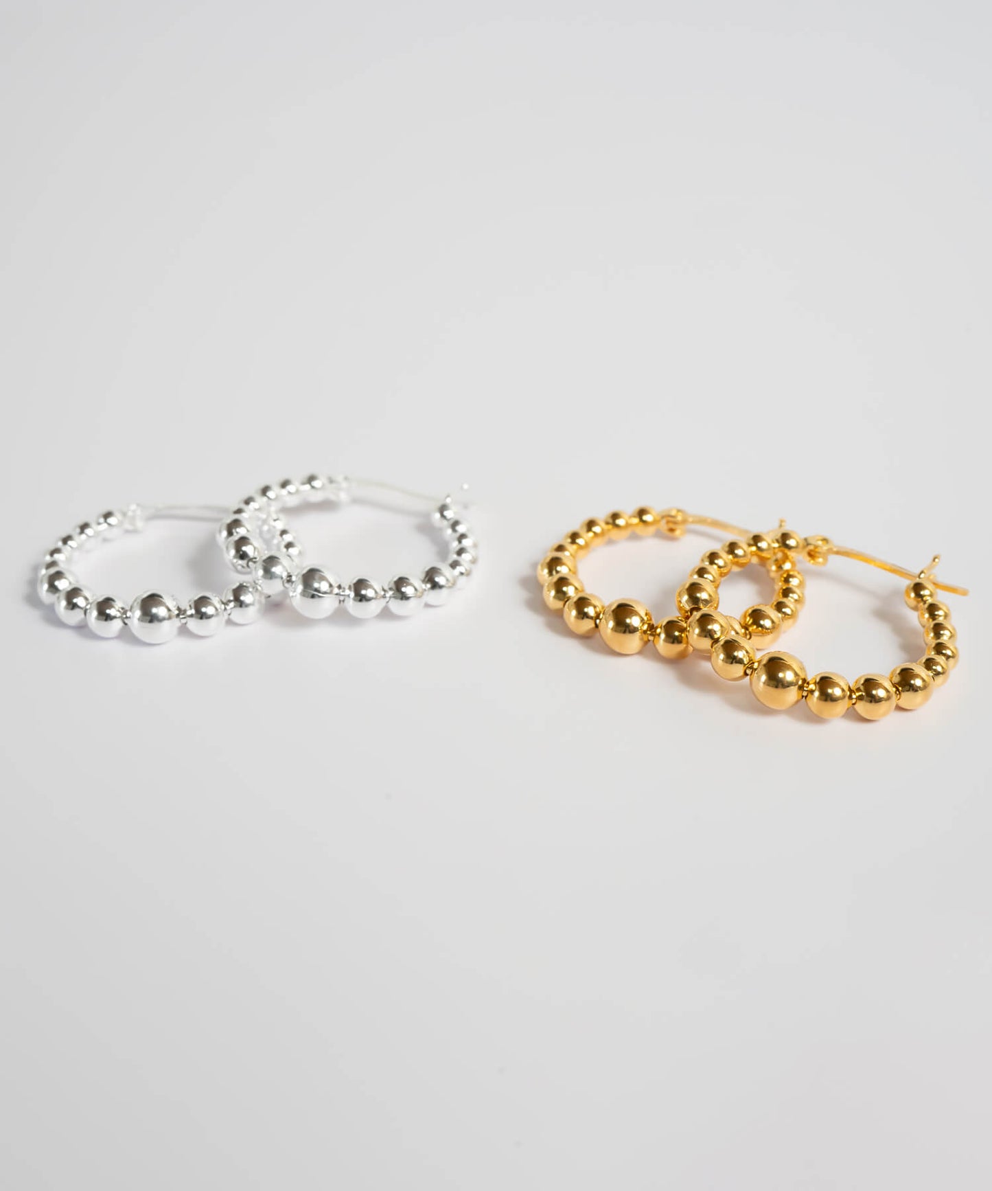 Silver925 Bubble Hoop Earrings | SPHELLA