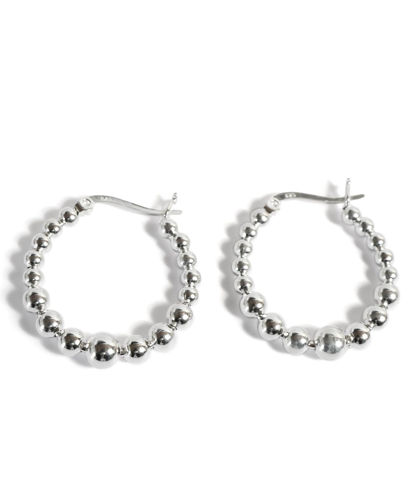 Silver925 Bubble Hoop Earrings | SPHELLA