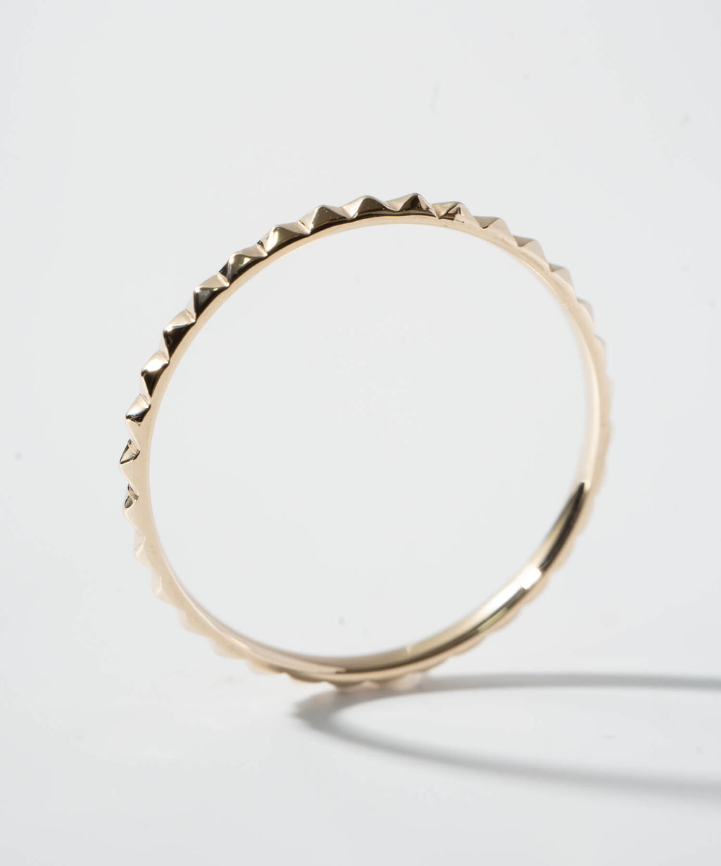 10K Gold Dainty Studs Ring | SPINA