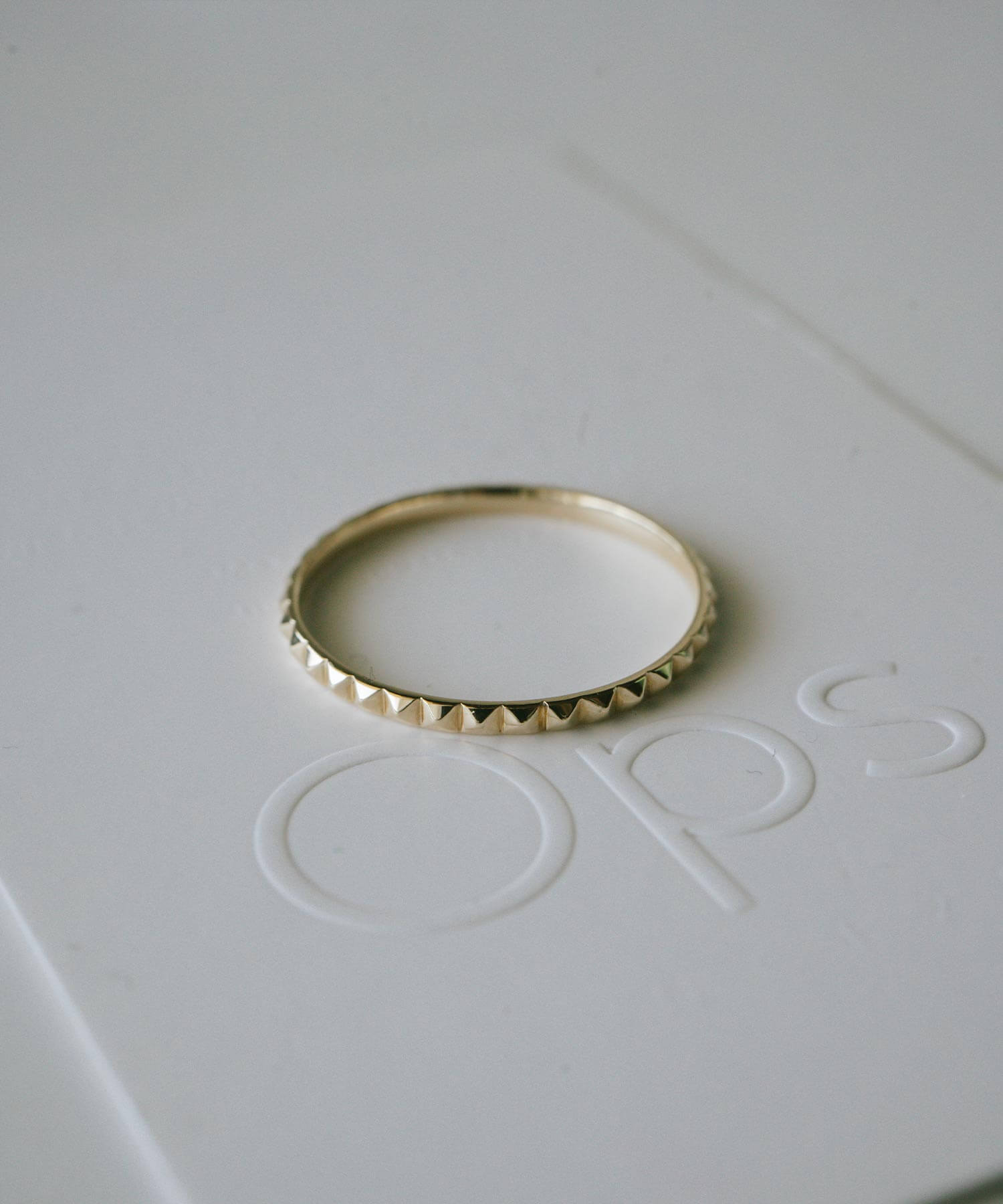 10K Gold Dainty Studs Ring | SPINA