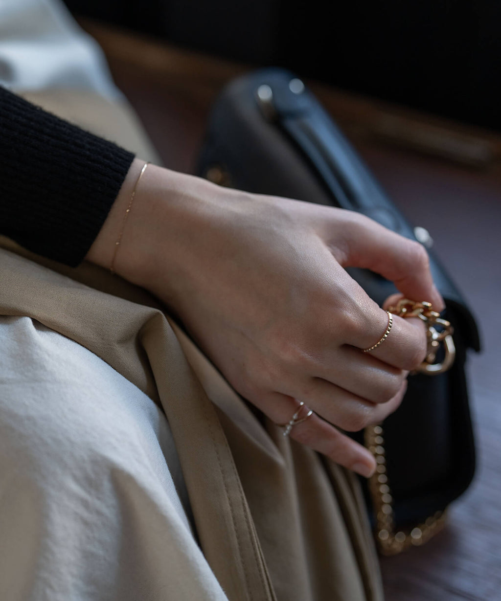 10K Gold Dainty Studs Ring | SPINA