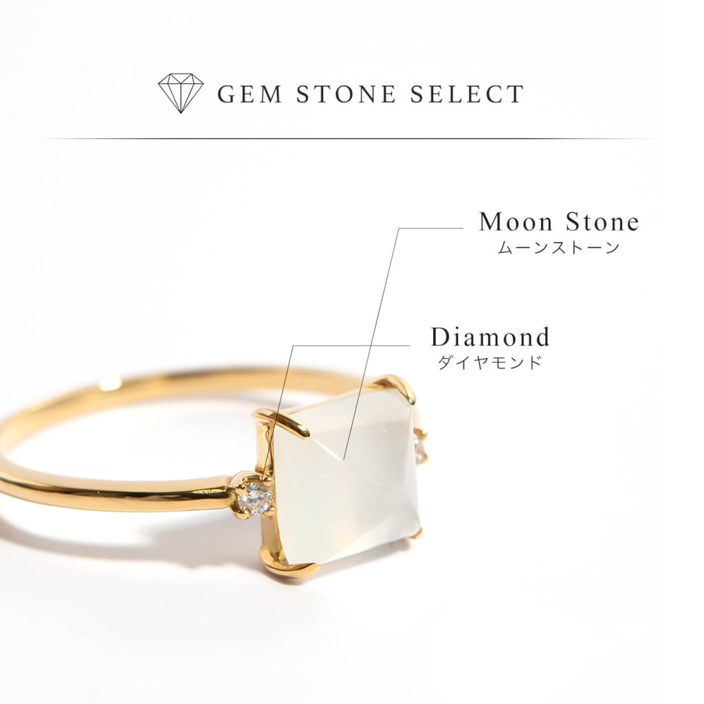 Square Shape Gemstone Ring | TETRA-NOLL