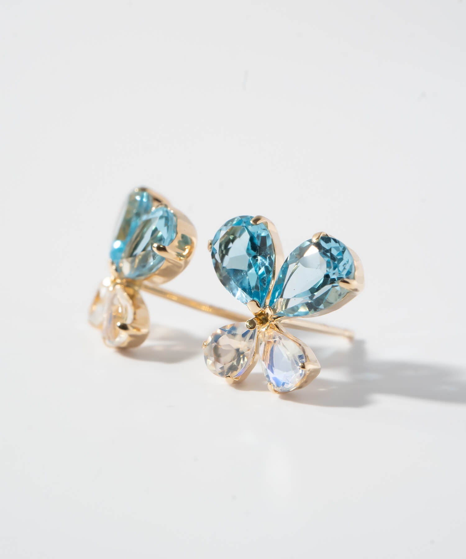 10K Gold Gemstone Butterfly Earring | TERRA-PAPILLON