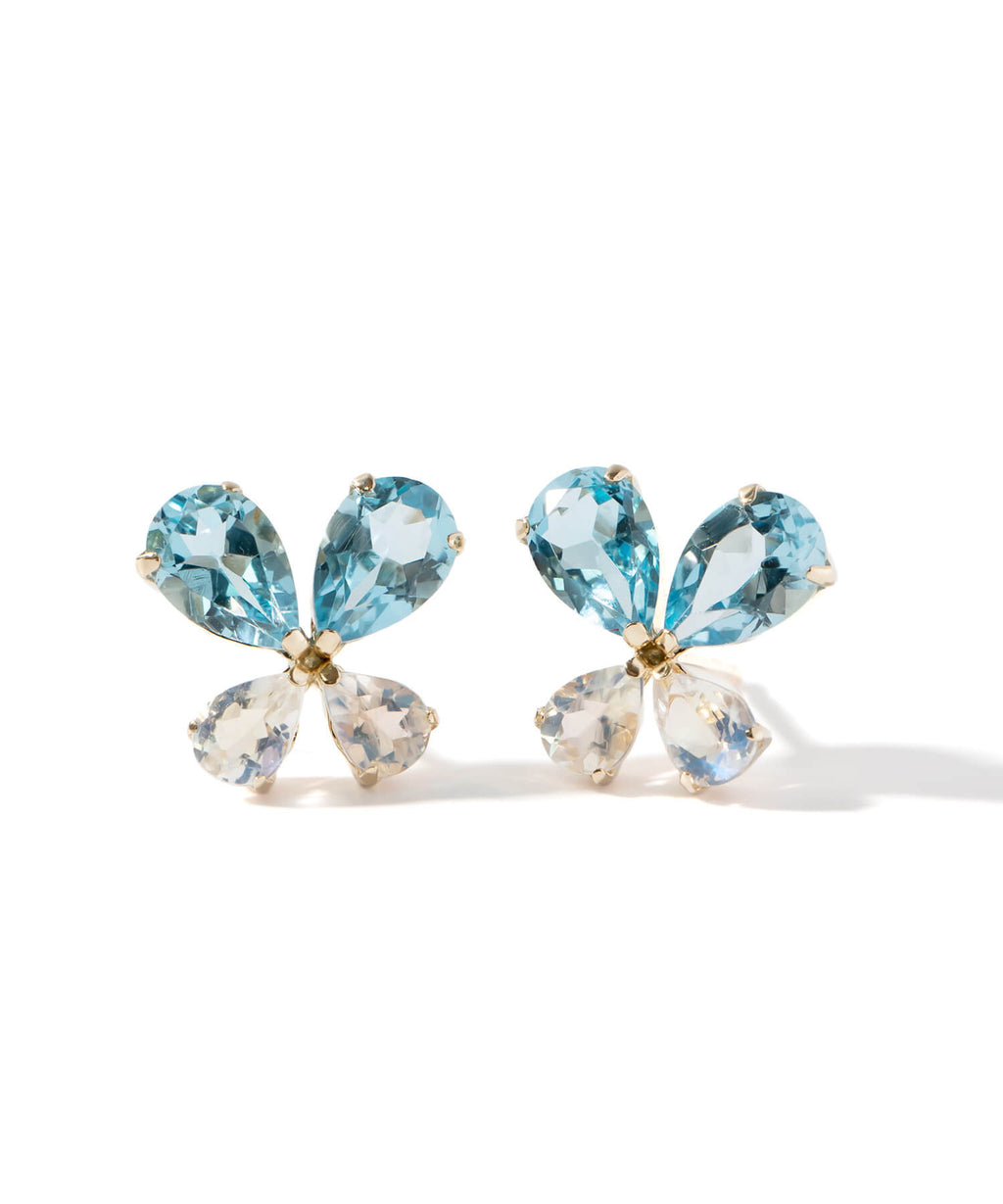 10K Gold Gemstone Butterfly Earring | TERRA-PAPILLON